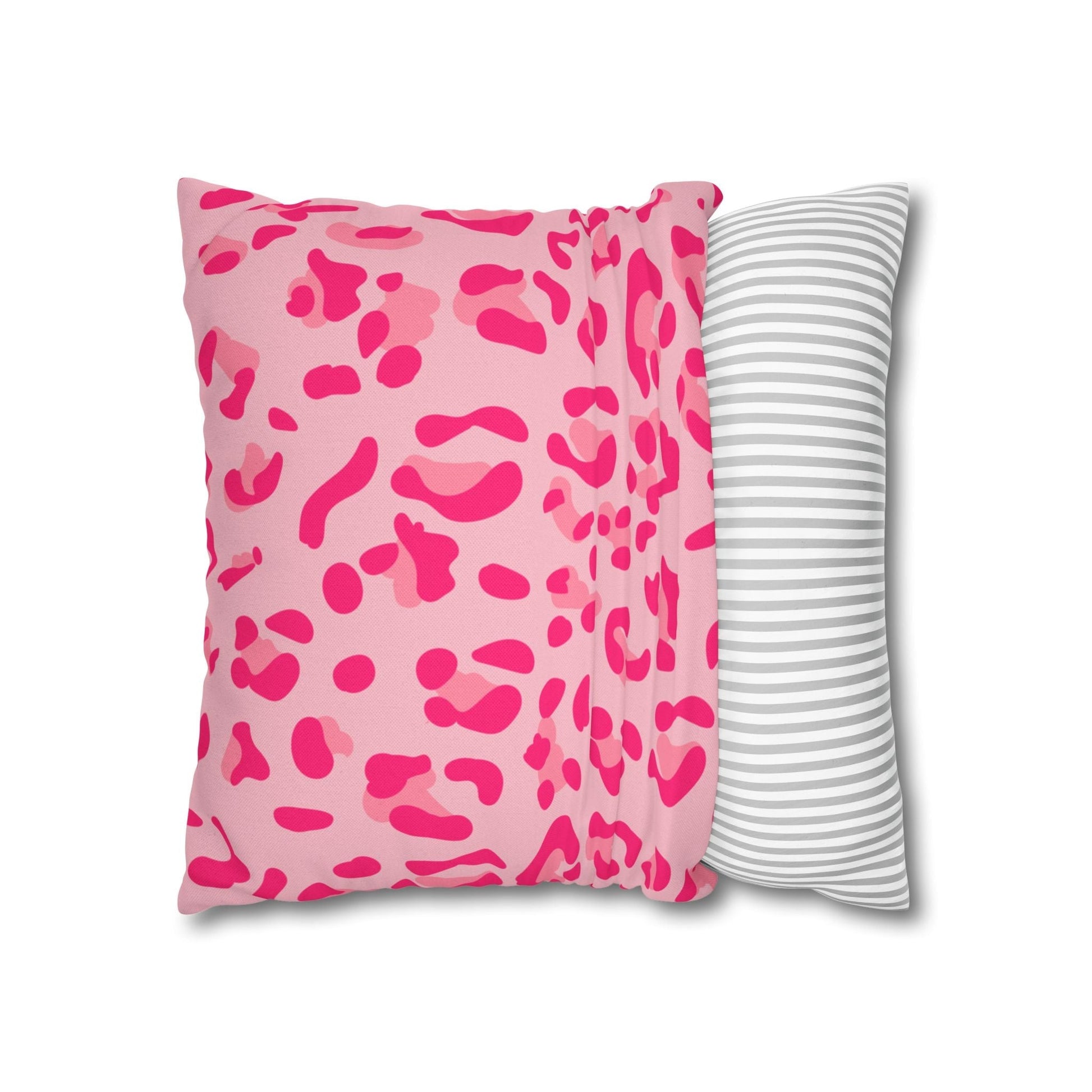 Pink Leopard Print Throw Pillow, Artsulli - Art is Long, Life is Short, Home Decor, , , , , , , 