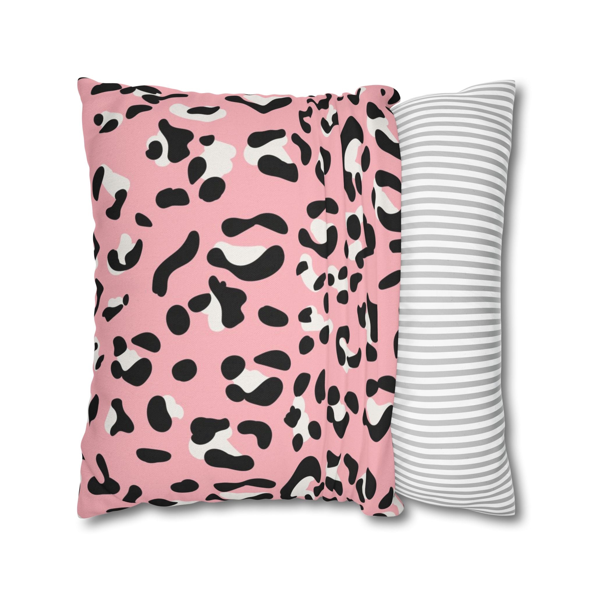 Pink Leopard Print Throw Pillow, Artsulli - Art is Long, Life is Short, Home Decor, , , , , , , 