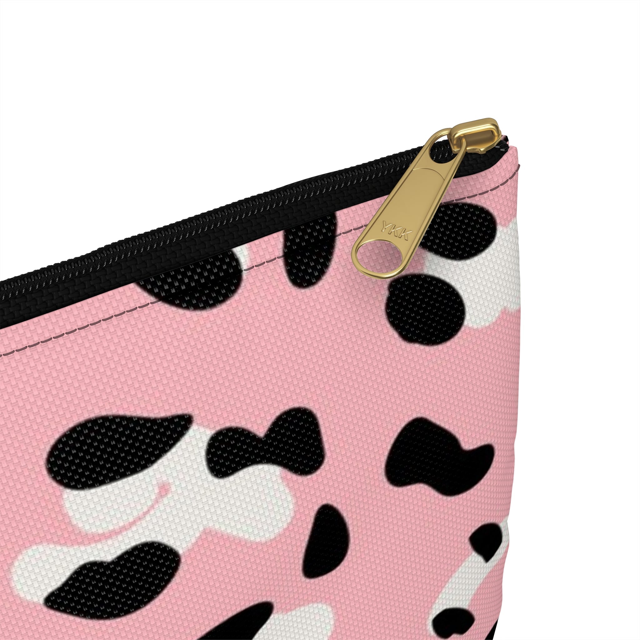 Pink Leopard Print Zipper Pouch, Artsulli - Art is Long, Life is Short, Bags, , , , , , , 