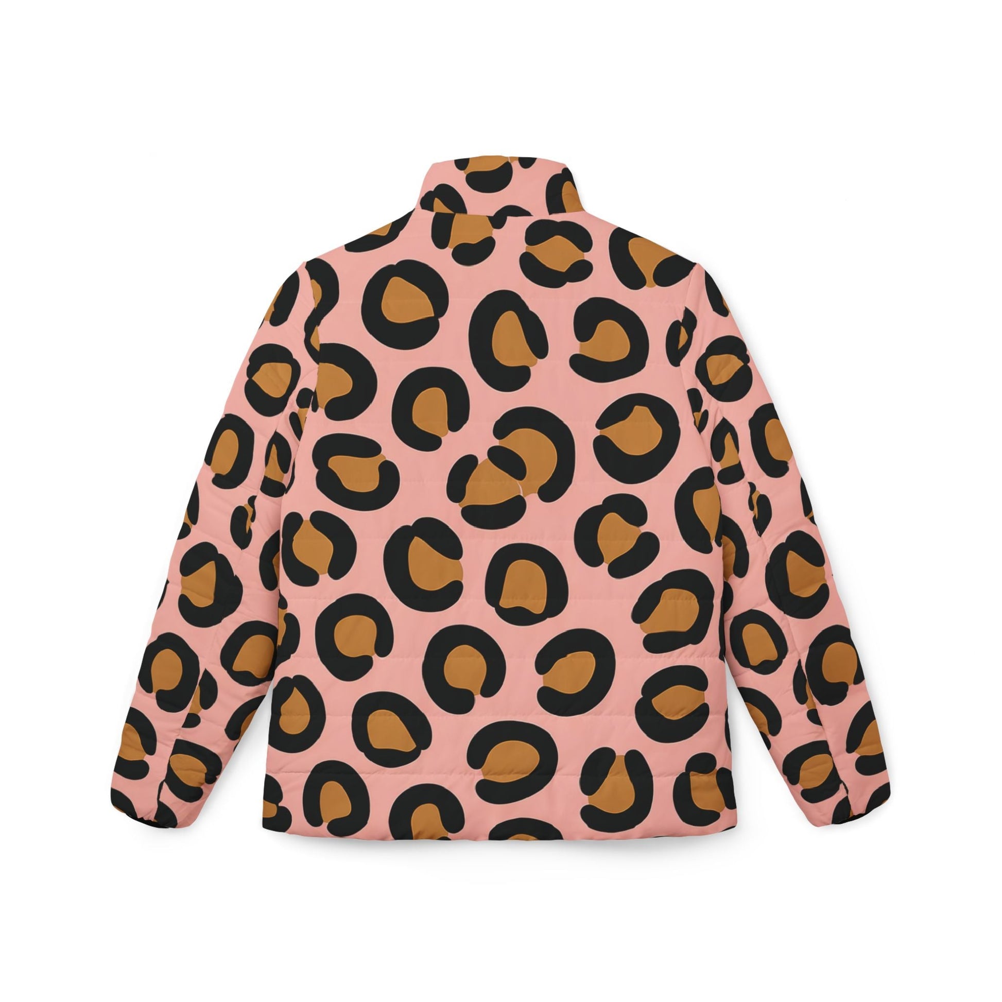 Pink Leopard Puffer Jacket, Artsulli - Art is Long, Life is Short, All Over Prints, , , , , , , 