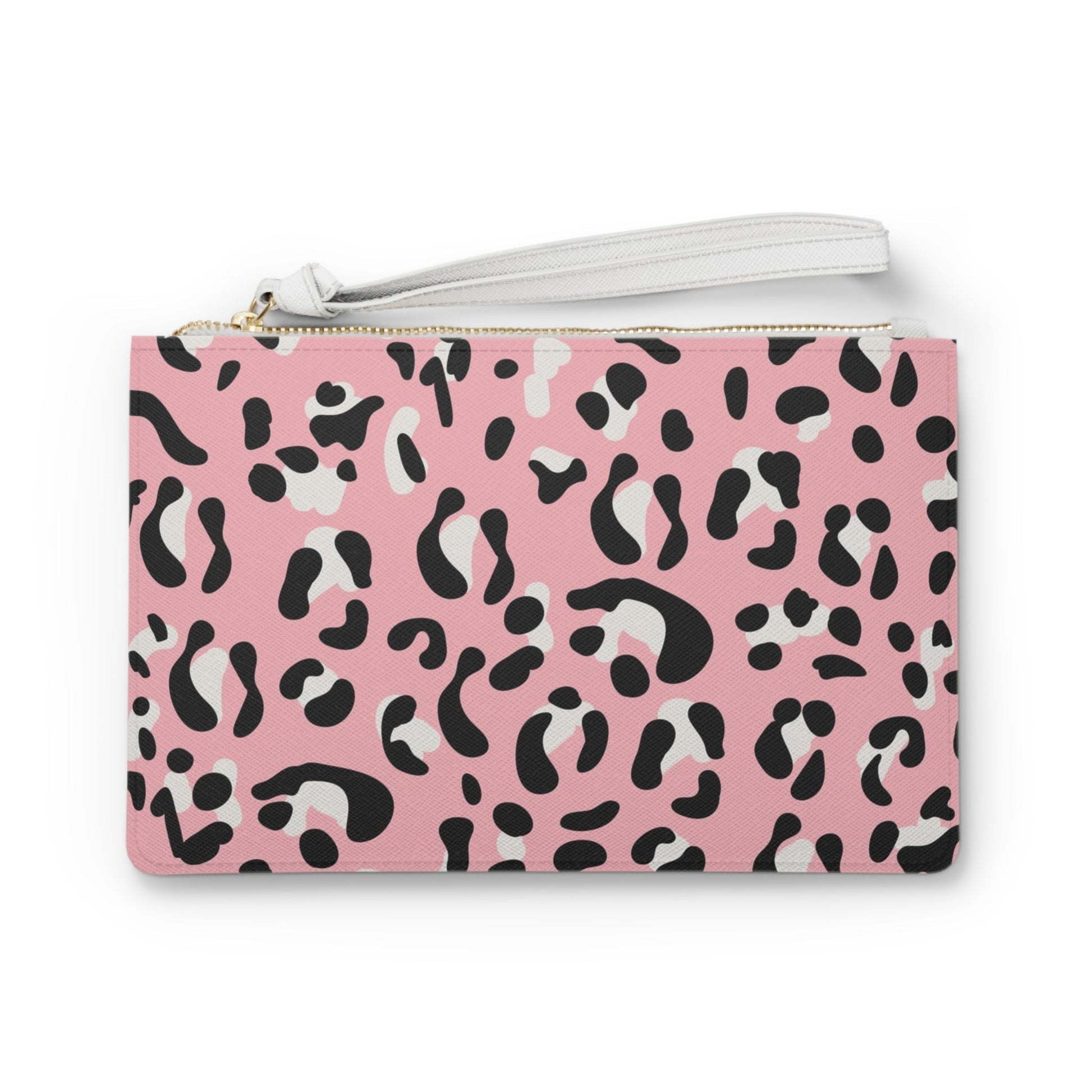 JAKKOUTTHEBXX Pink Leopard Wristlet Clutch Bag 2025