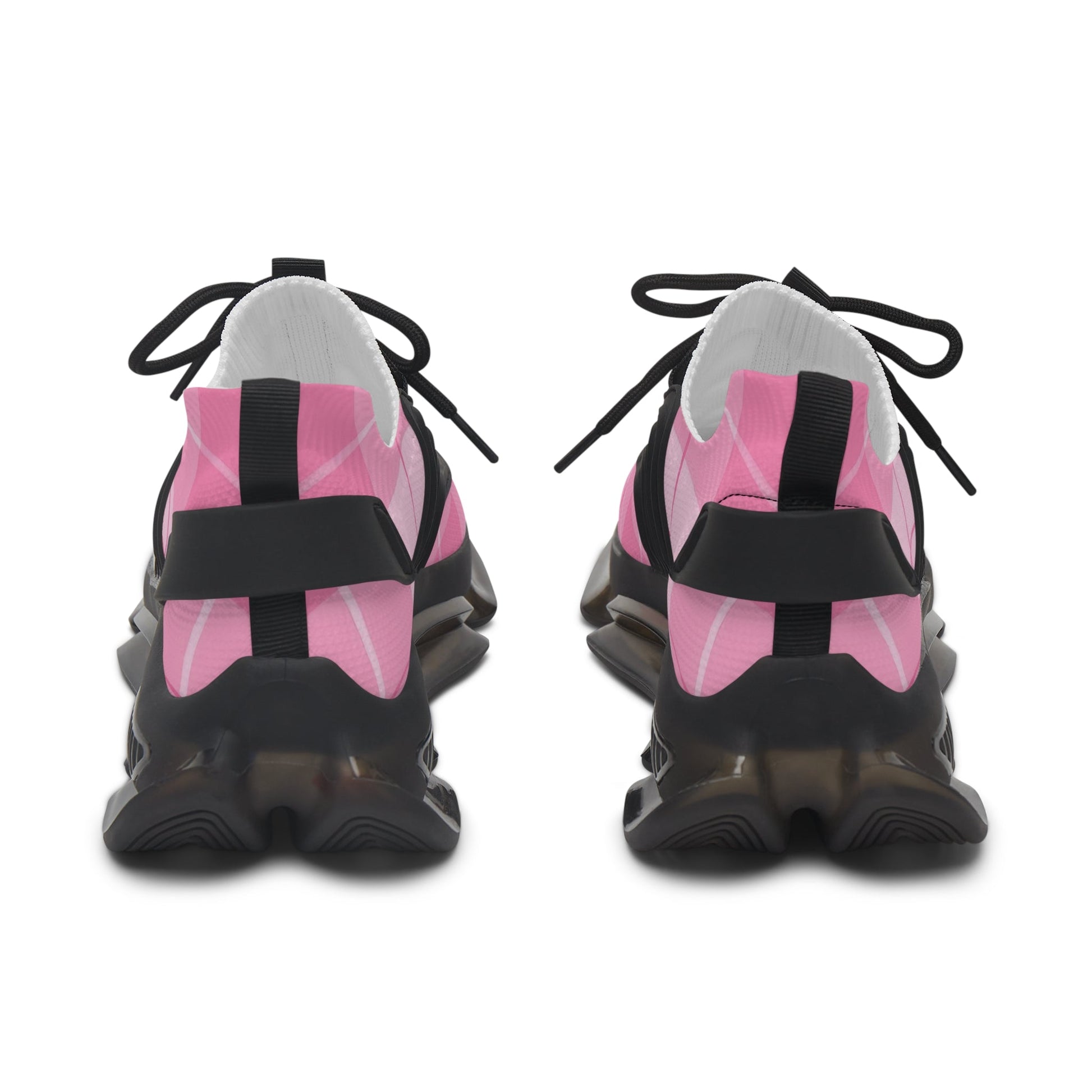 Pink Plaid Athletic Mesh Sneakers, Artsulli - Art is Long, Life is Short, Shoes, , , , , , , 