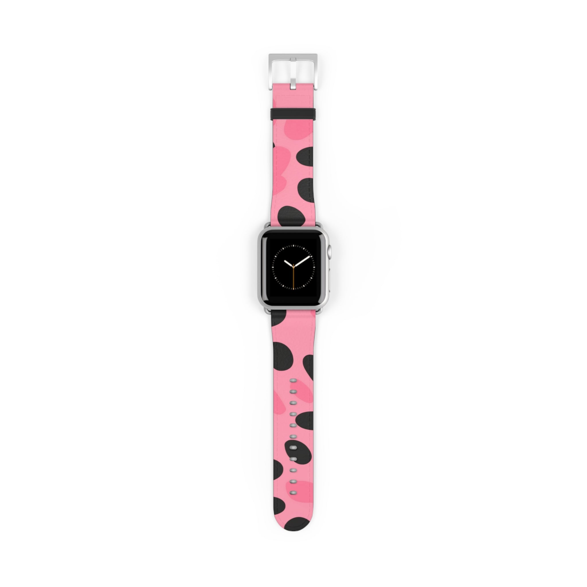 Pink Polka Dot Apple Watch Band, Artsulli - Art is Long, Life is Short, Accessories, Size, 38 - 41 mm, Color, Silver Matte, , , 21662082012721540011