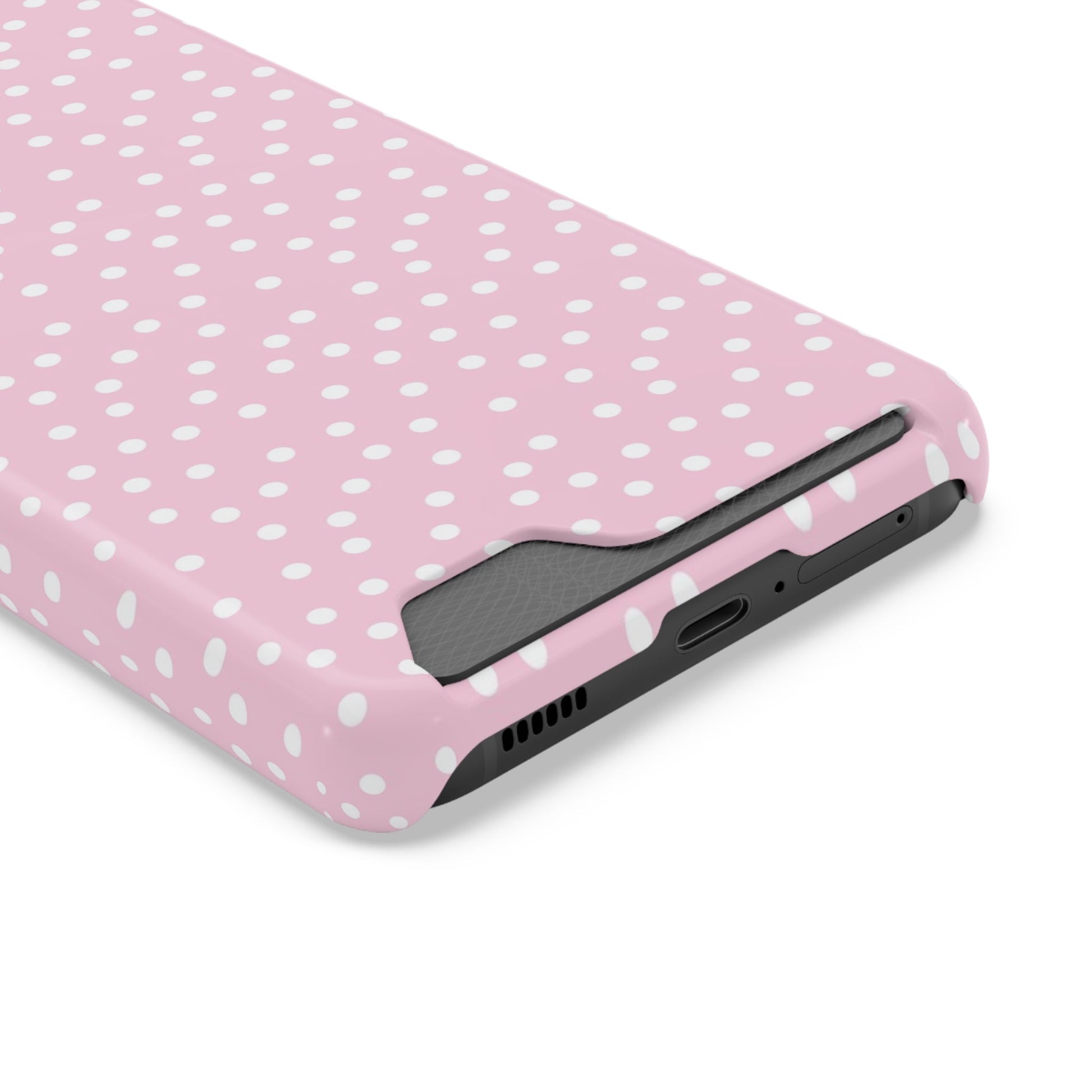 JAKKOUTTHEBXX Pink Polka Dot Cardholder Case 2025