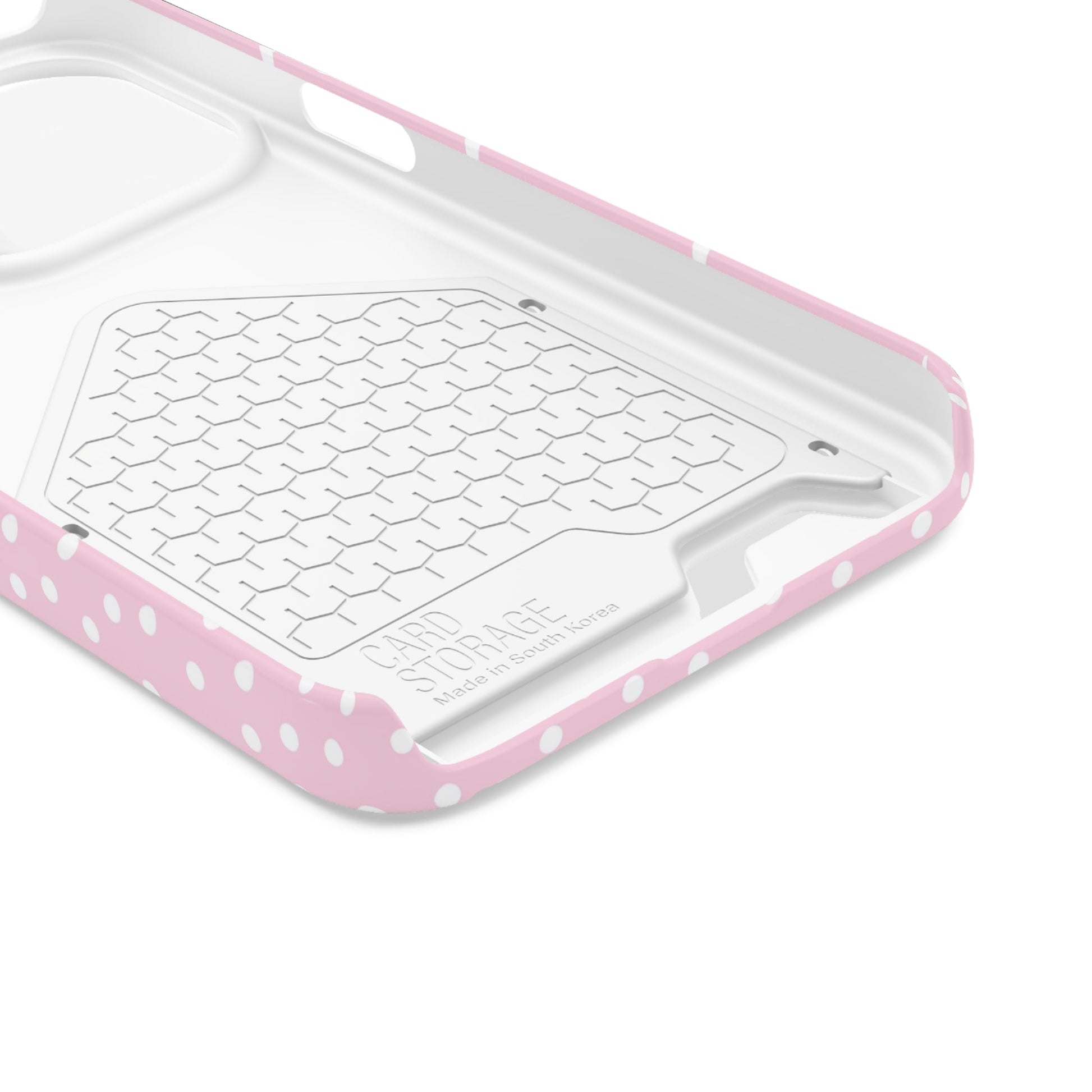 JAKKOUTTHEBXX Pink Polka Dot Cardholder Case 2025