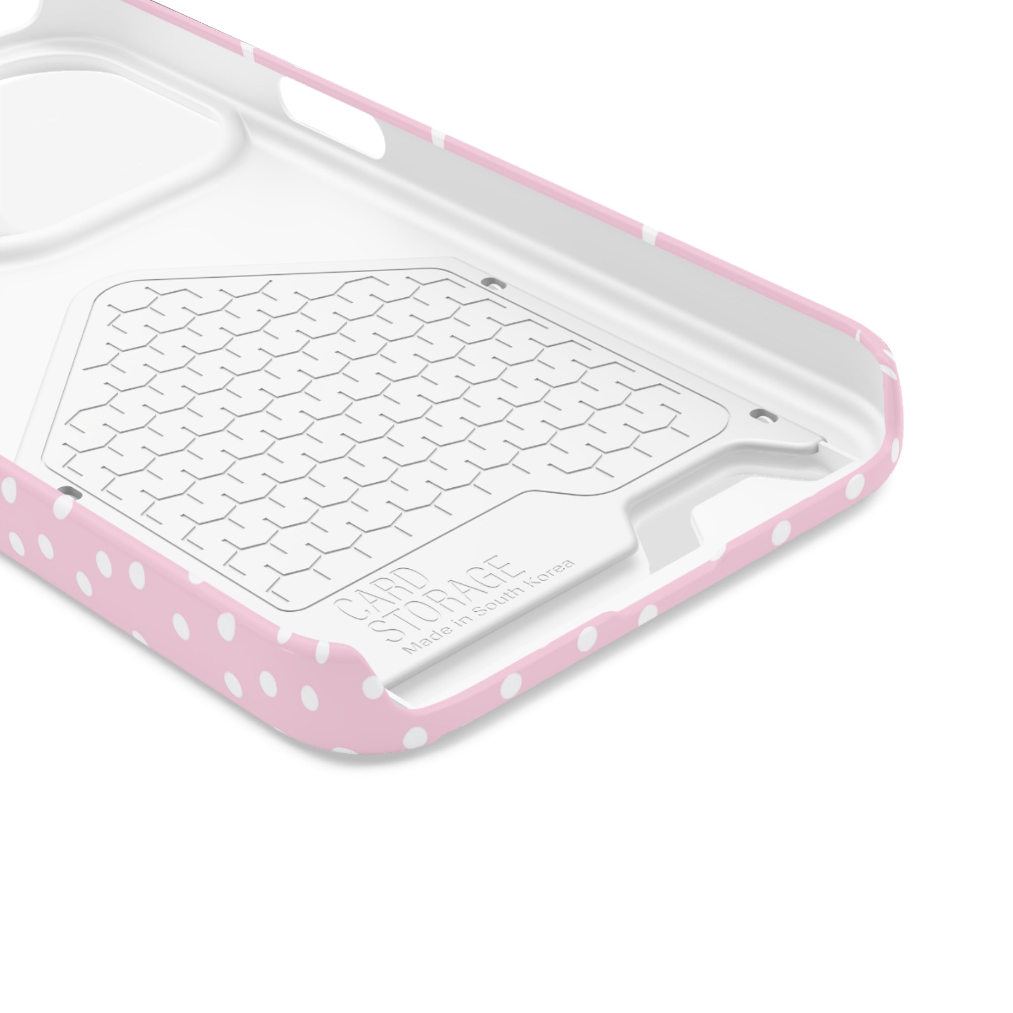JAKKOUTTHEBXX Pink Polka Dot Cardholder Case 2025