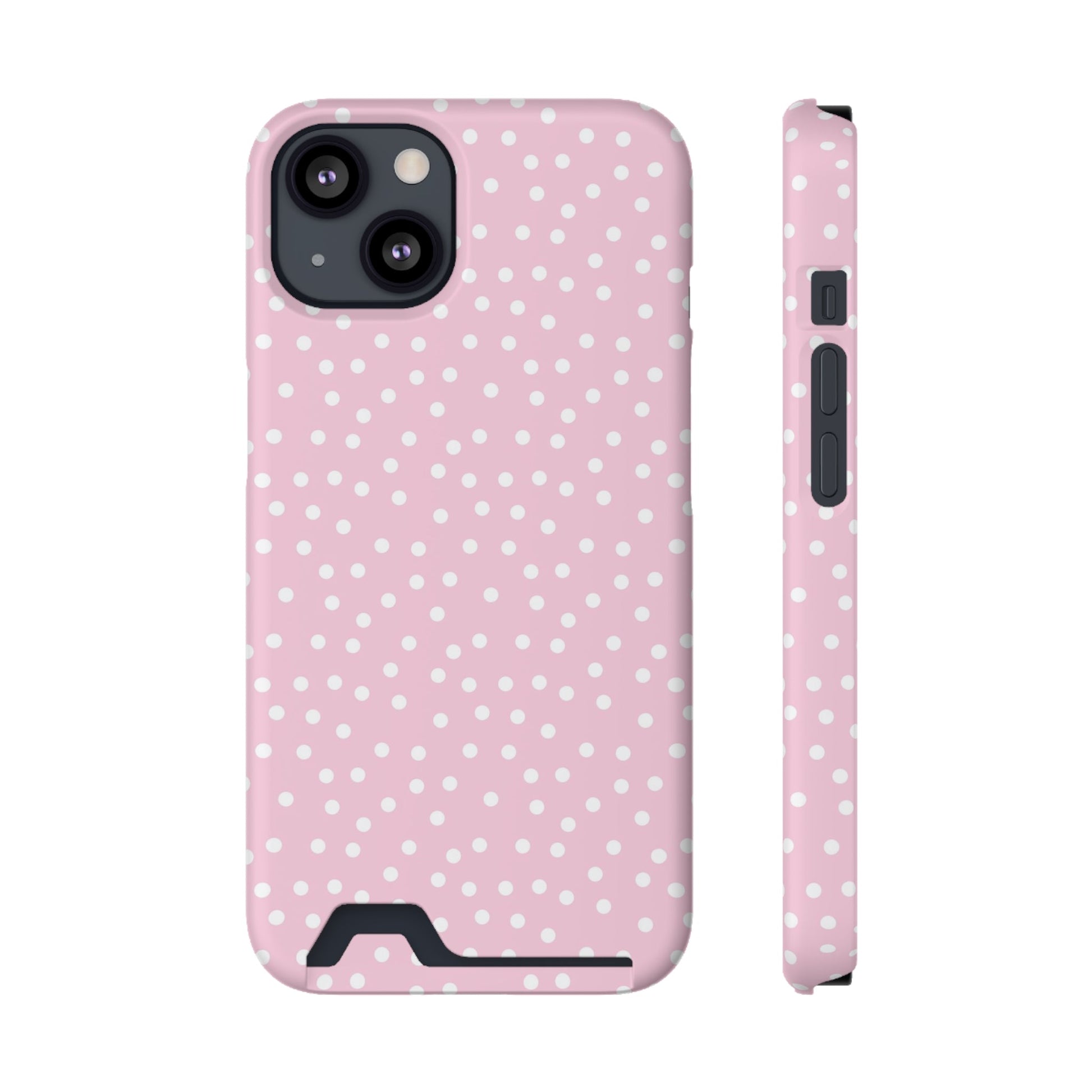 JAKKOUTTHEBXX Pink Polka Dot Cardholder Case 2025