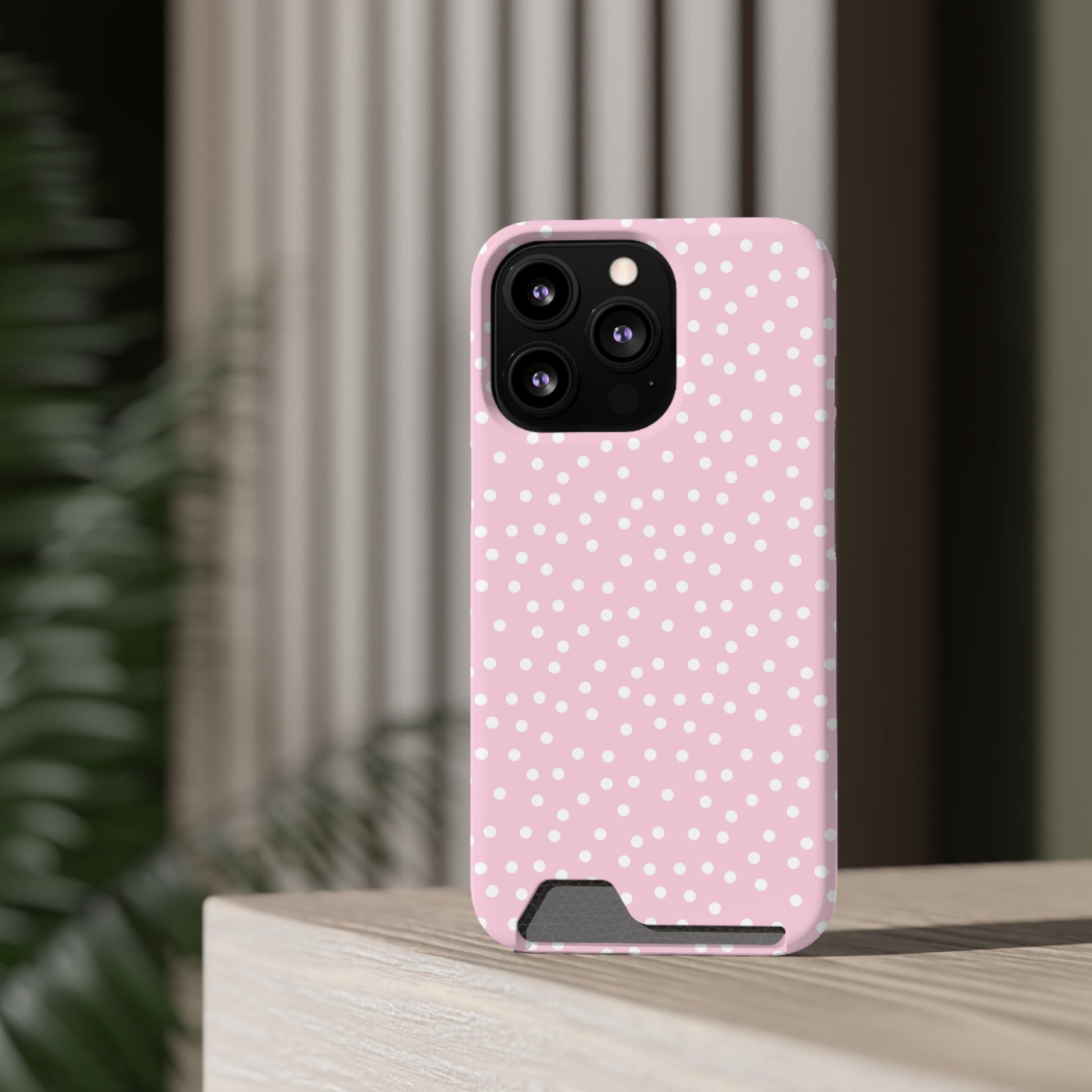 JAKKOUTTHEBXX Pink Polka Dot Cardholder Case 2025