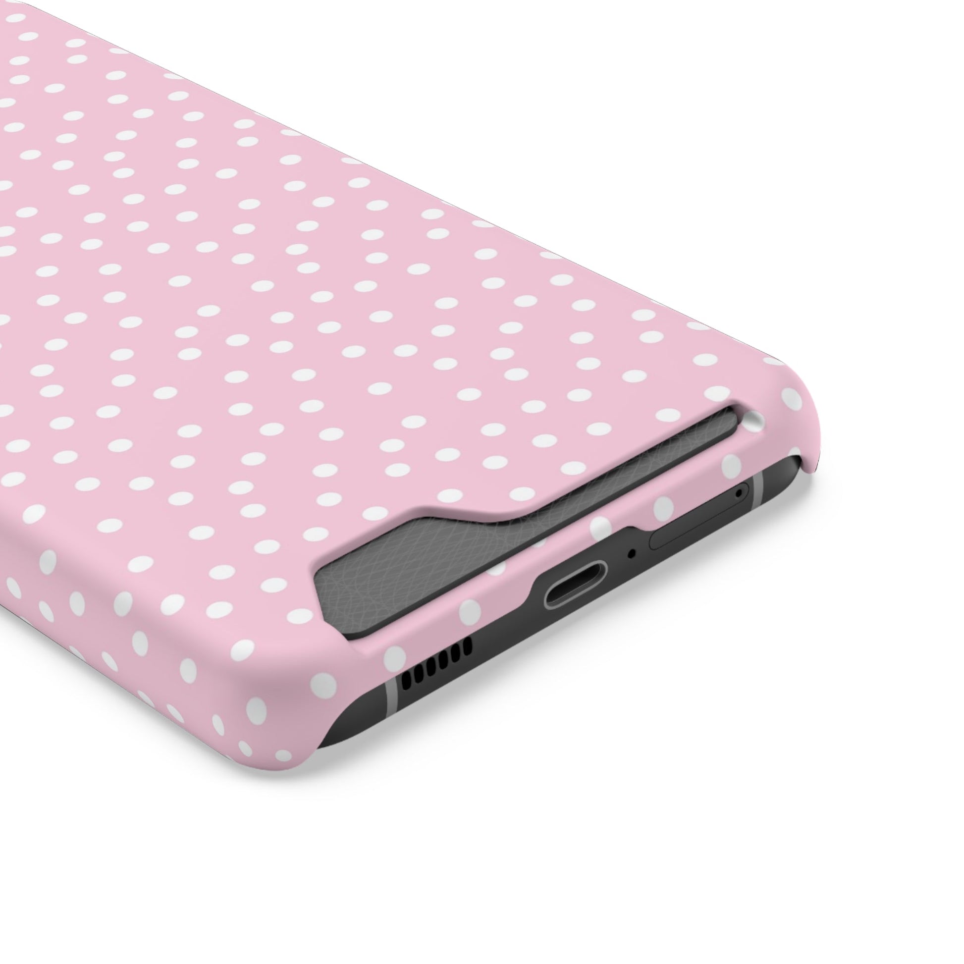 JAKKOUTTHEBXX Pink Polka Dot Cardholder Case 2025