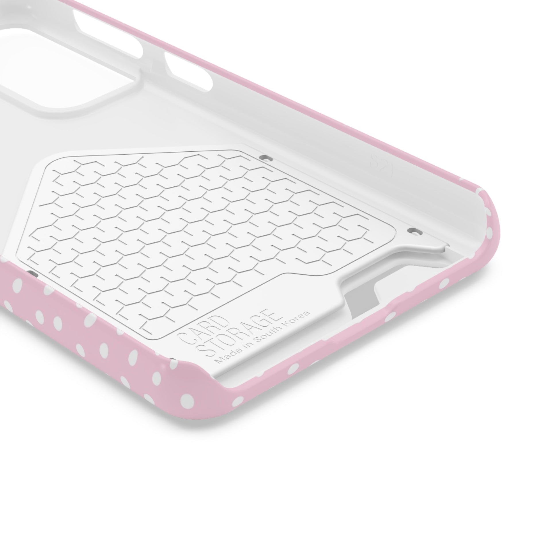 JAKKOUTTHEBXX Pink Polka Dot Cardholder Case 2025