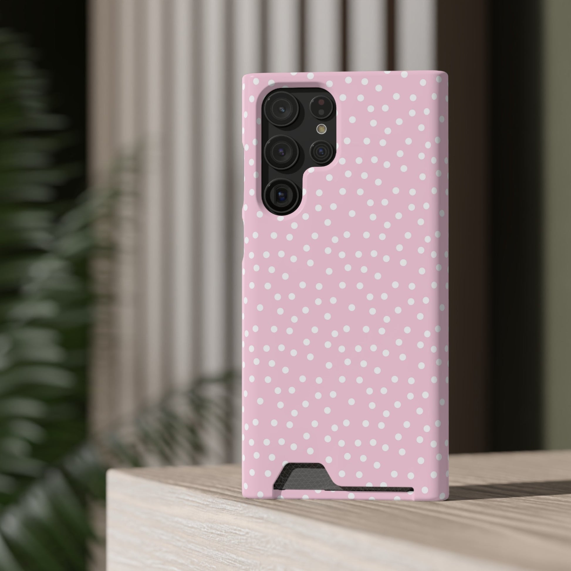 JAKKOUTTHEBXX Pink Polka Dot Cardholder Case 2025