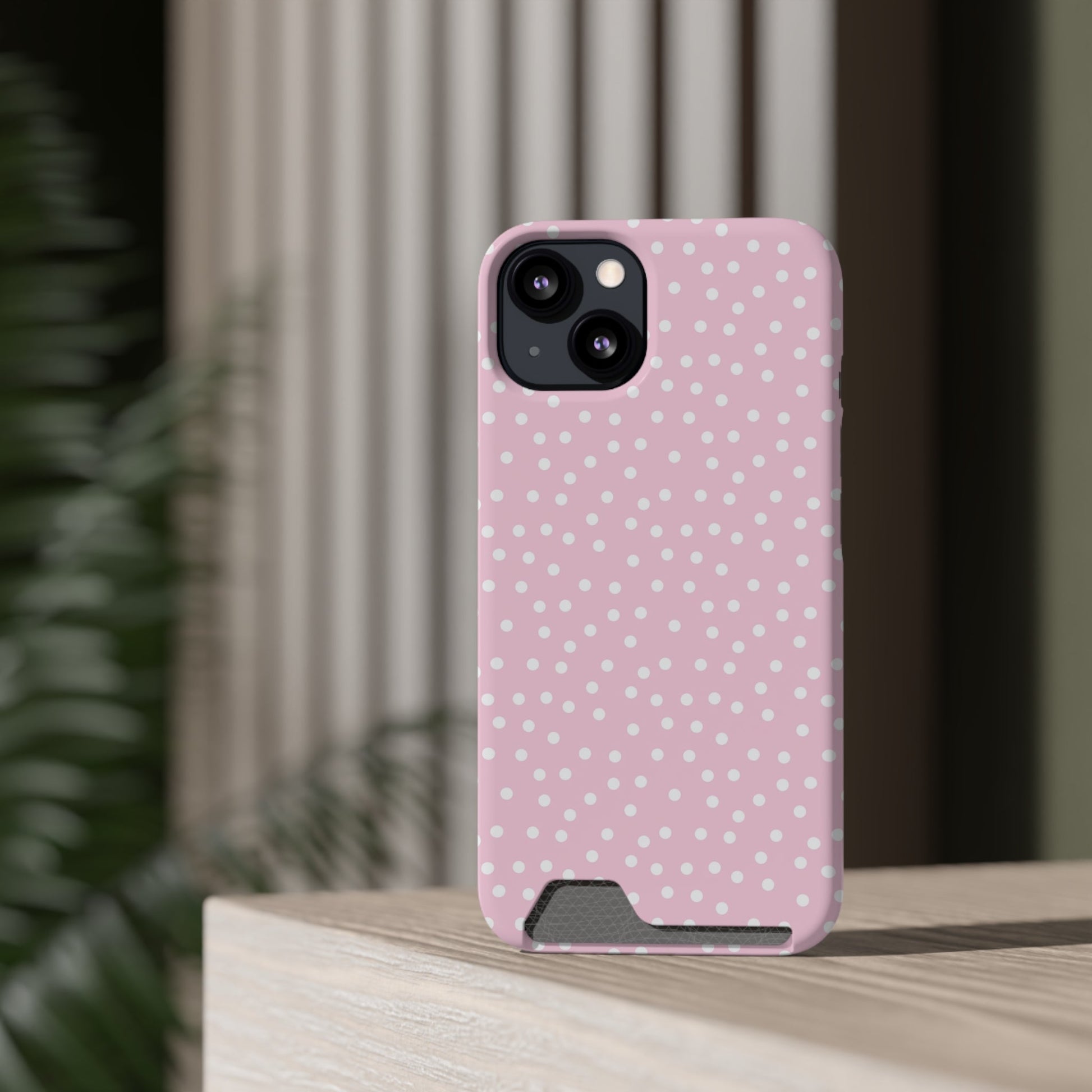 JAKKOUTTHEBXX Pink Polka Dot Cardholder Case 2025
