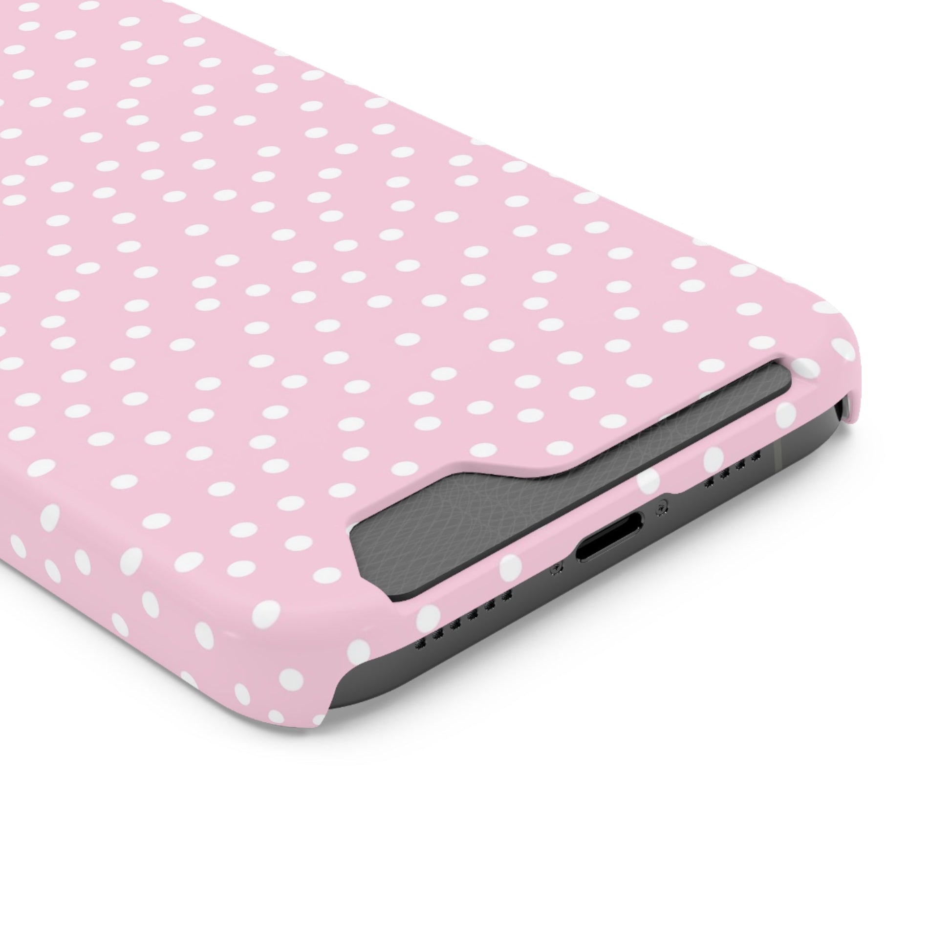 JAKKOUTTHEBXX Pink Polka Dot Cardholder Case 2025