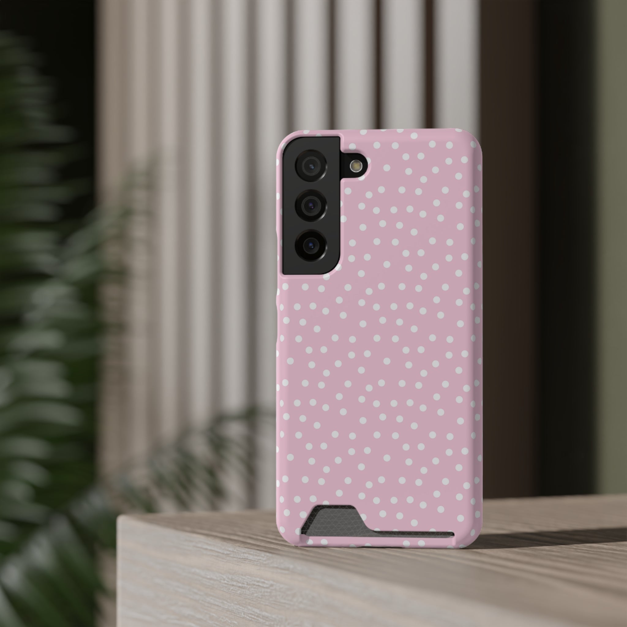 JAKKOUTTHEBXX Pink Polka Dot Cardholder Case 2025