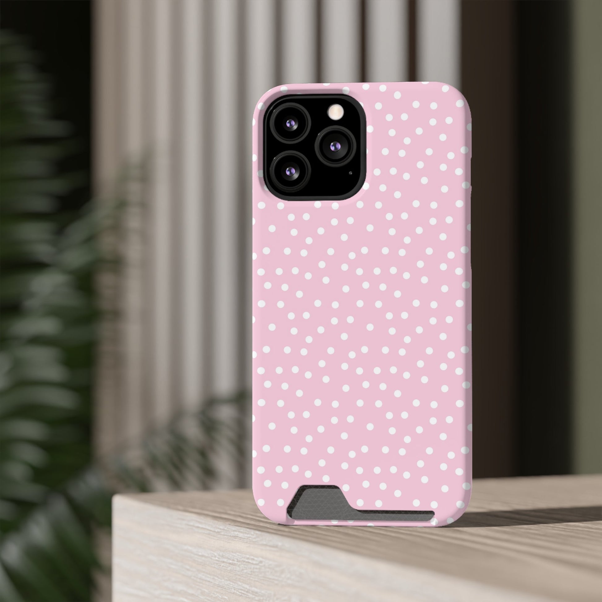 JAKKOUTTHEBXX Pink Polka Dot Cardholder Case 2025
