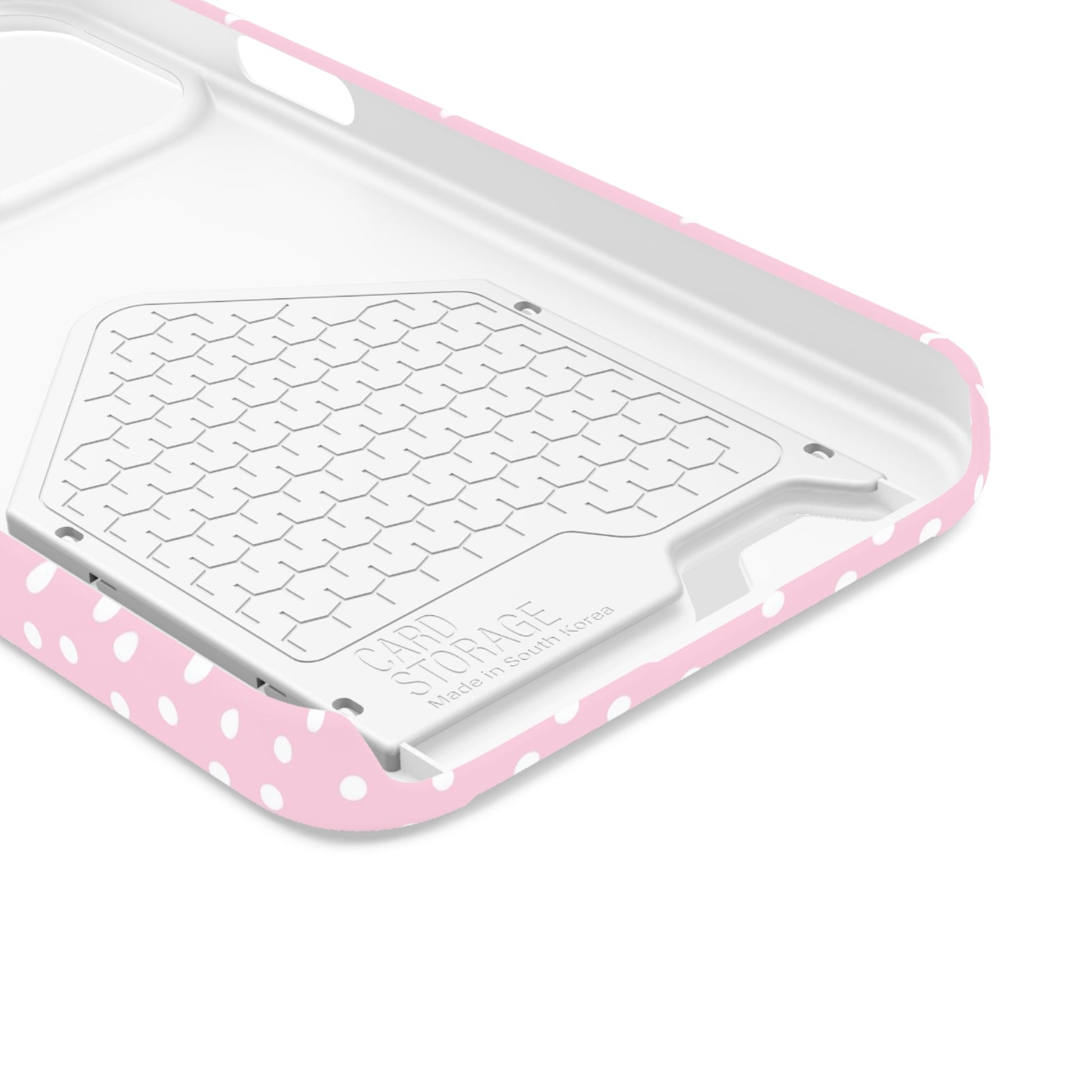 JAKKOUTTHEBXX Pink Polka Dot Cardholder Case 2025