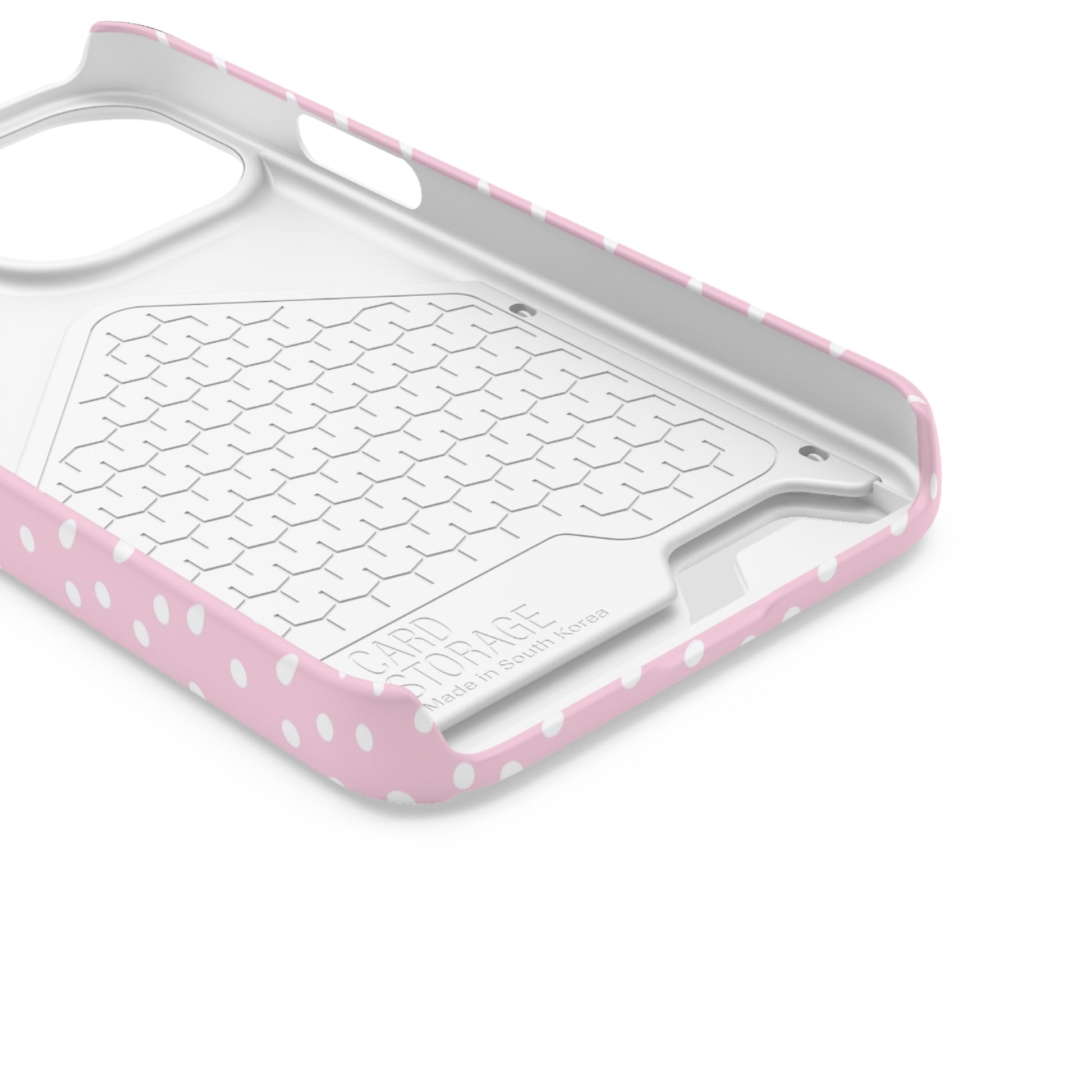 JAKKOUTTHEBXX Pink Polka Dot Cardholder Case 2025