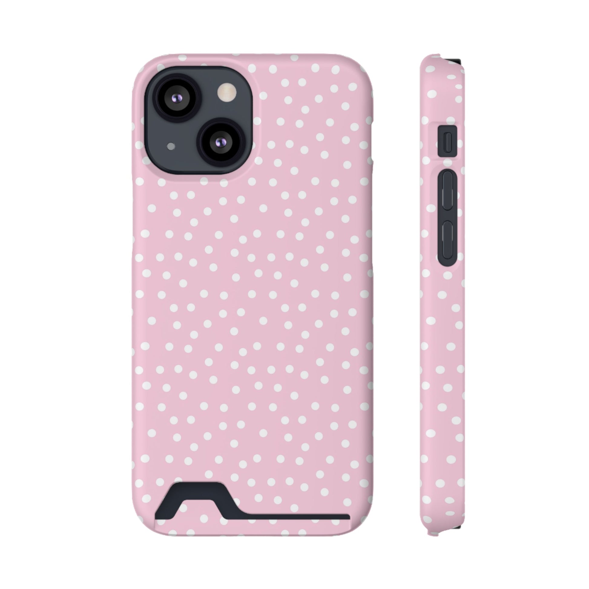 JAKKOUTTHEBXX Pink Polka Dot Cardholder Case 2025