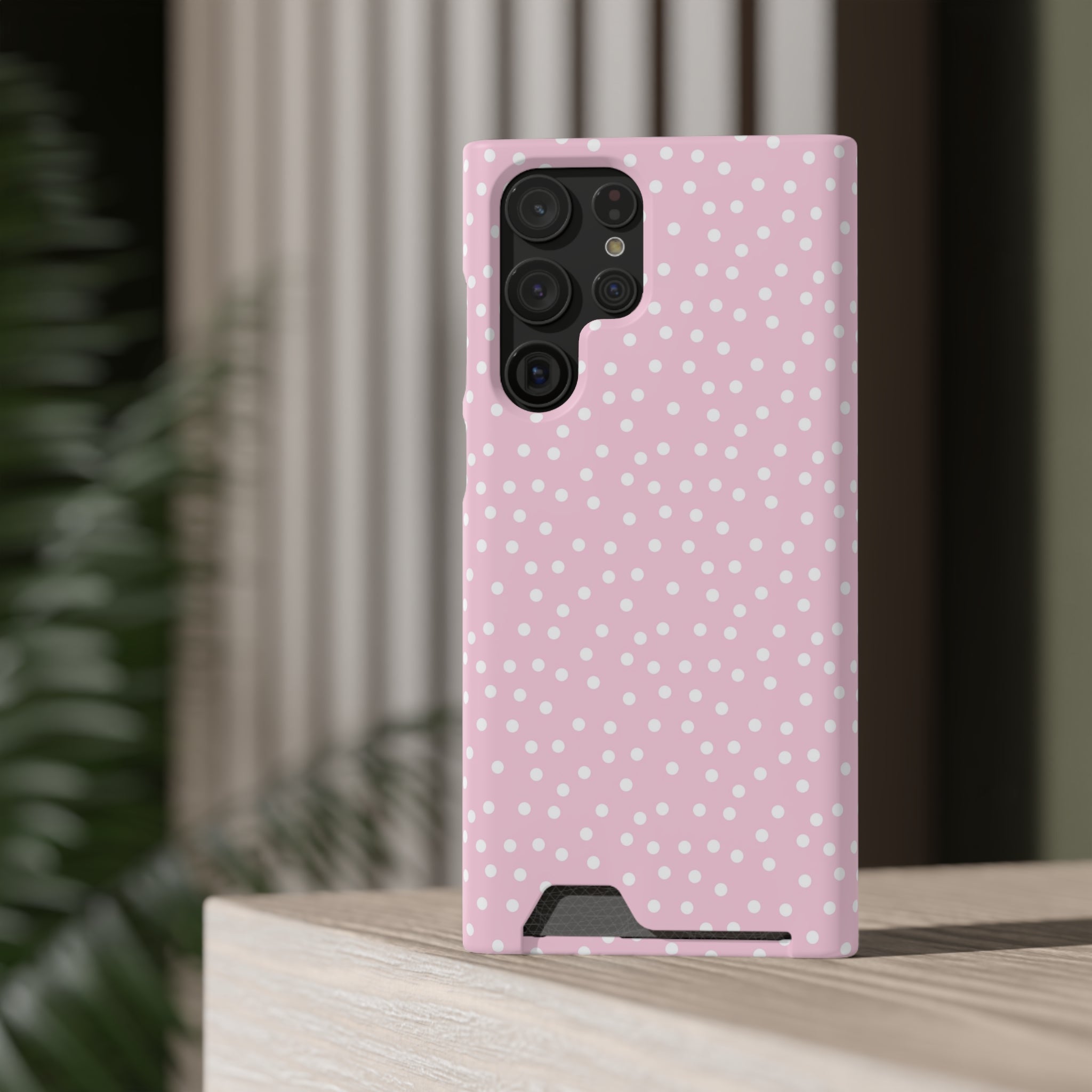 JAKKOUTTHEBXX Pink Polka Dot Cardholder Case 2025