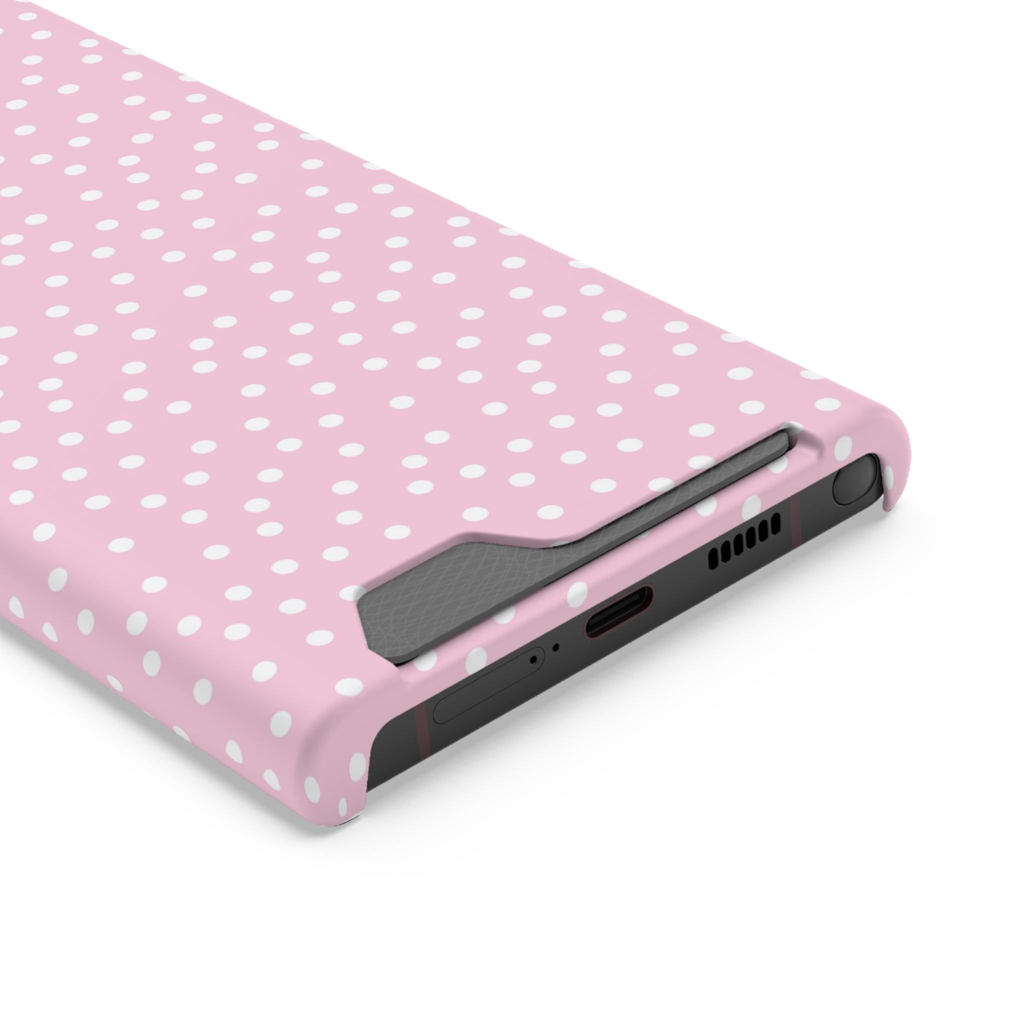 JAKKOUTTHEBXX Pink Polka Dot Cardholder Case 2025