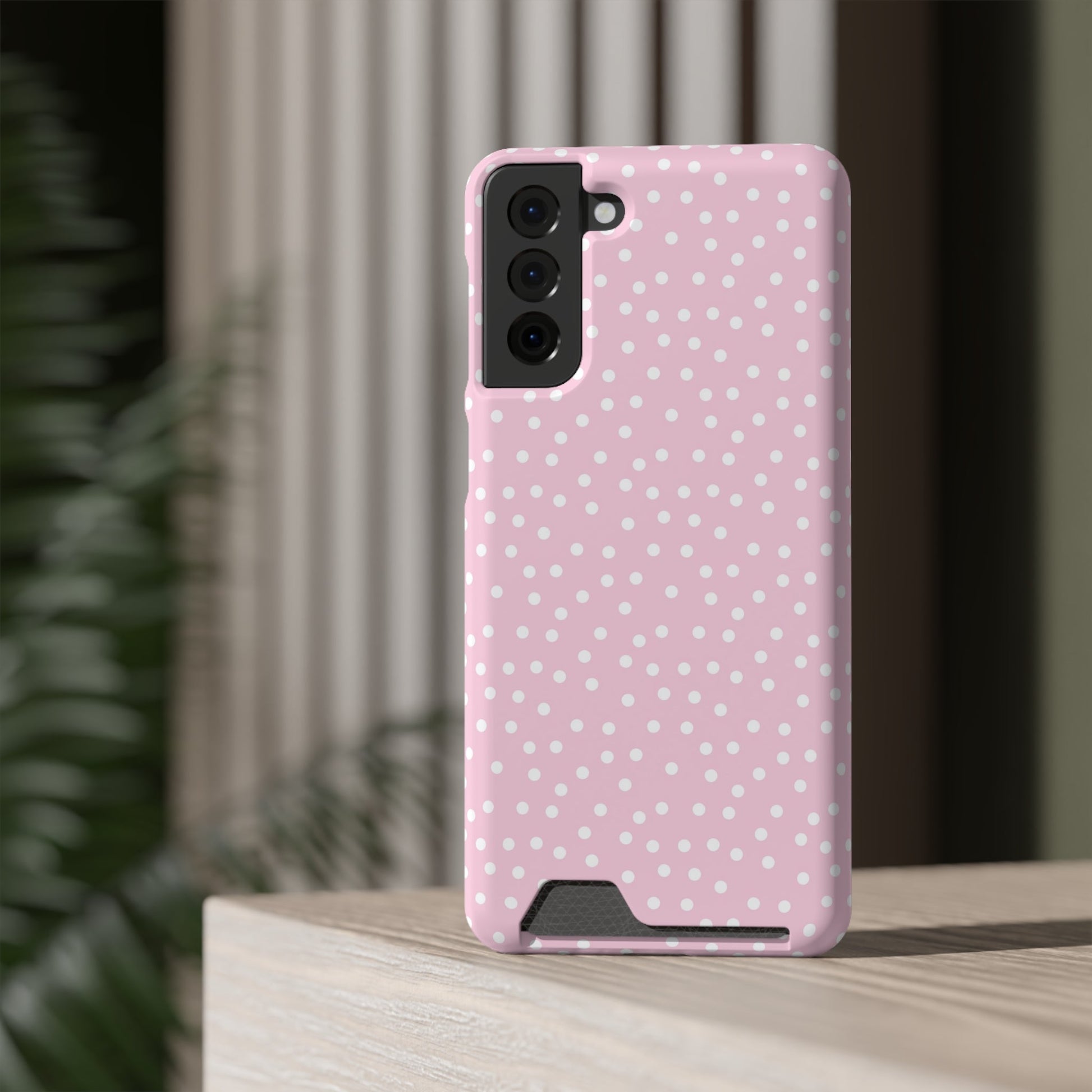 JAKKOUTTHEBXX Pink Polka Dot Cardholder Case 2025