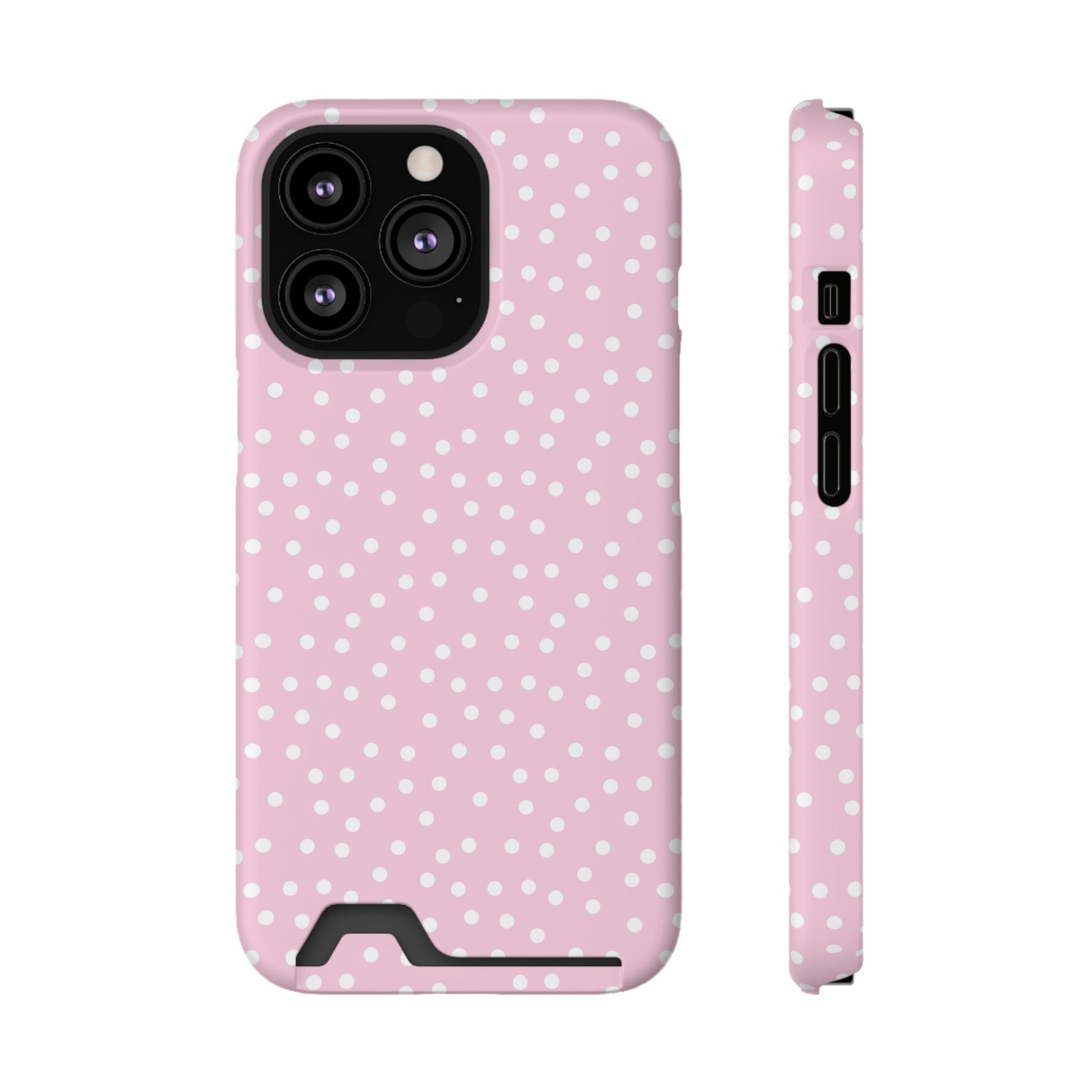 JAKKOUTTHEBXX Pink Polka Dot Cardholder Case 2025