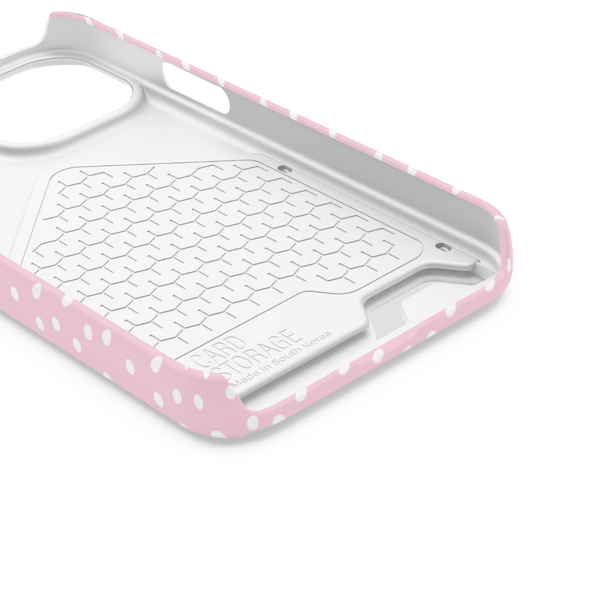 JAKKOUTTHEBXX Pink Polka Dot Cardholder Case 2025