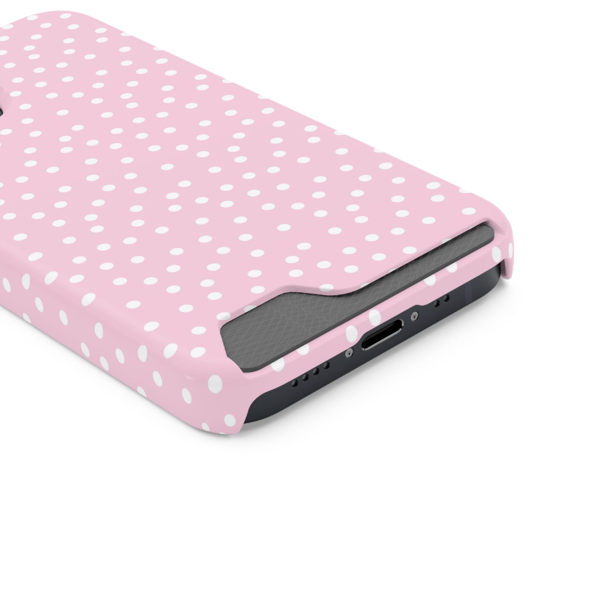 JAKKOUTTHEBXX Pink Polka Dot Cardholder Case 2025