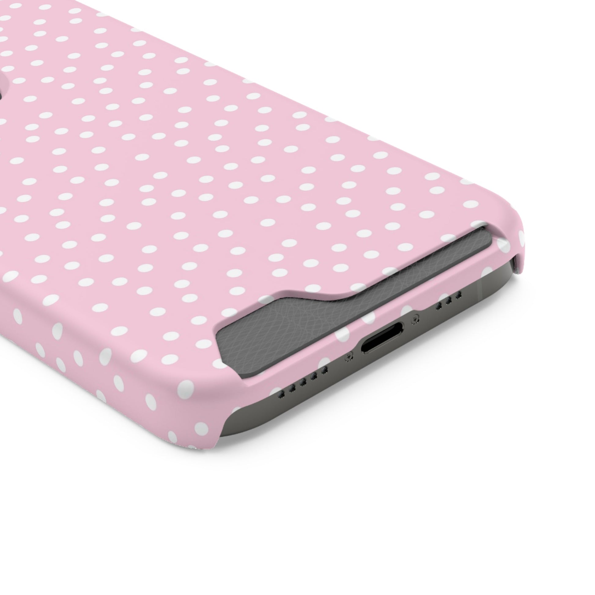 JAKKOUTTHEBXX Pink Polka Dot Cardholder Case 2025