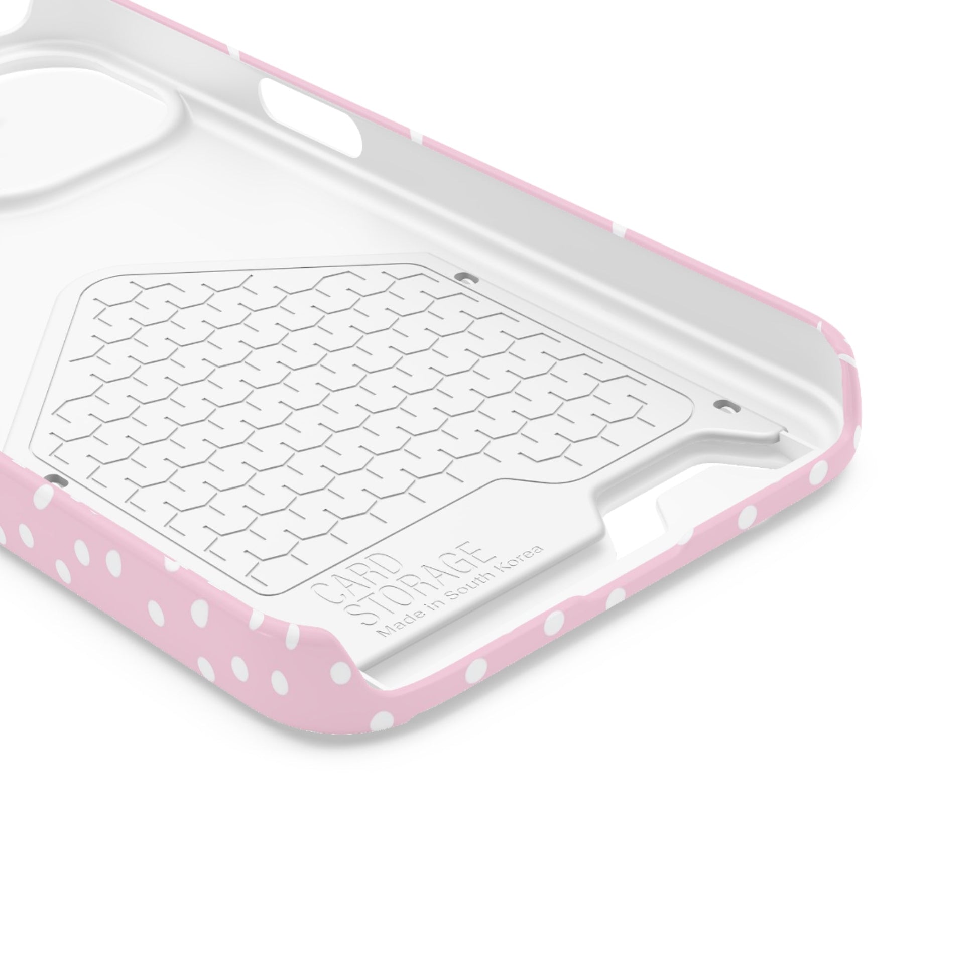 JAKKOUTTHEBXX Pink Polka Dot Cardholder Case 2025