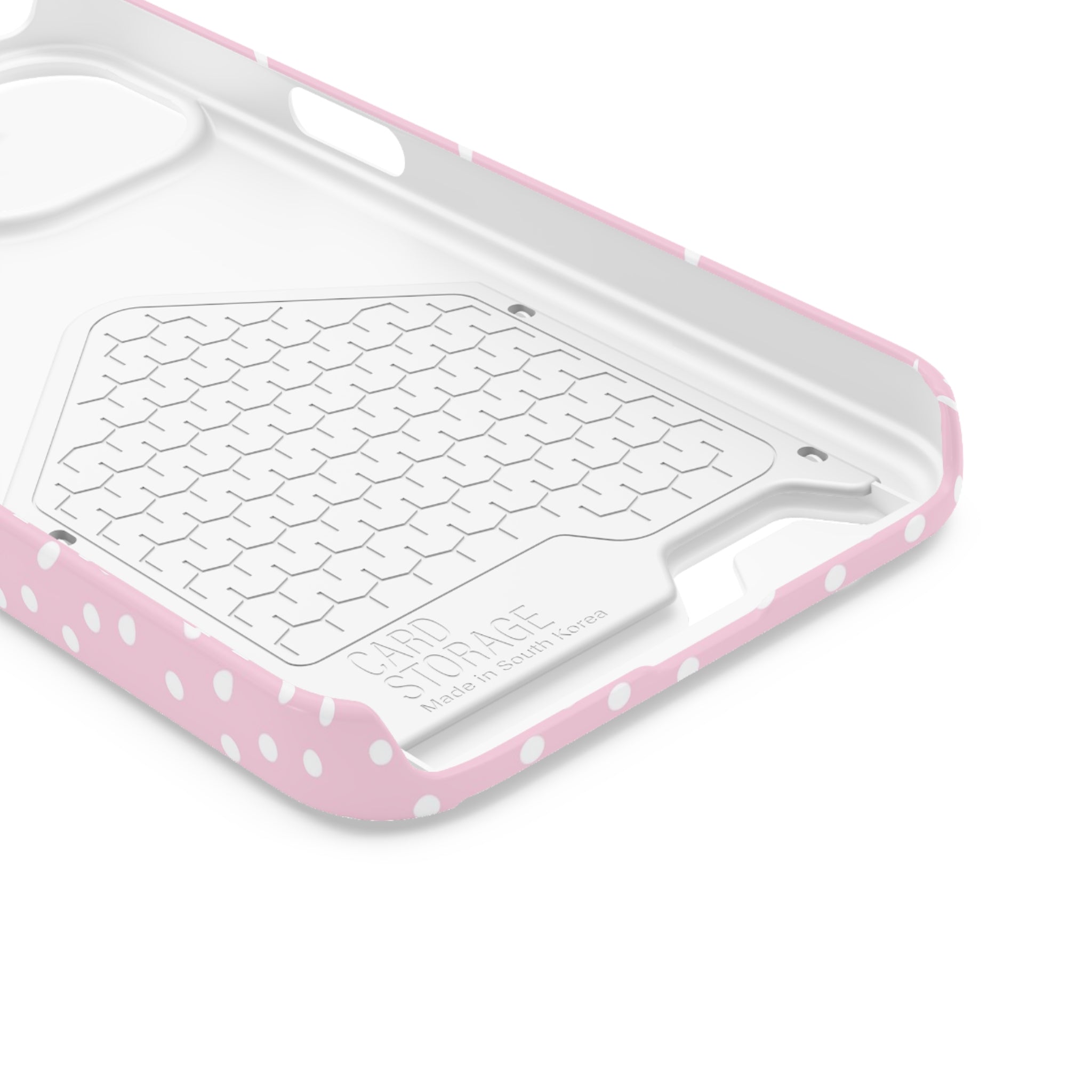 JAKKOUTTHEBXX Pink Polka Dot Cardholder Case 2025