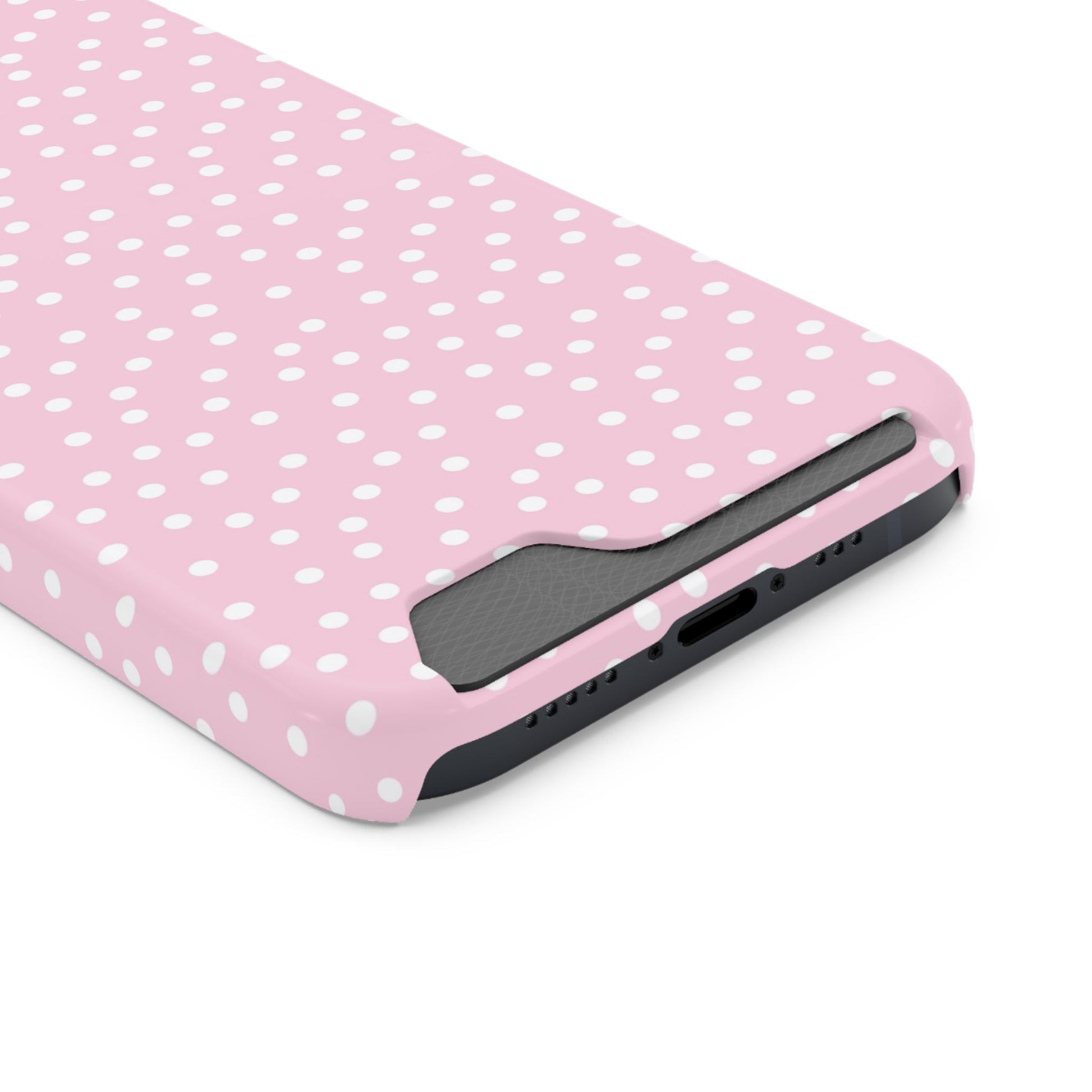 JAKKOUTTHEBXX Pink Polka Dot Cardholder Case 2025