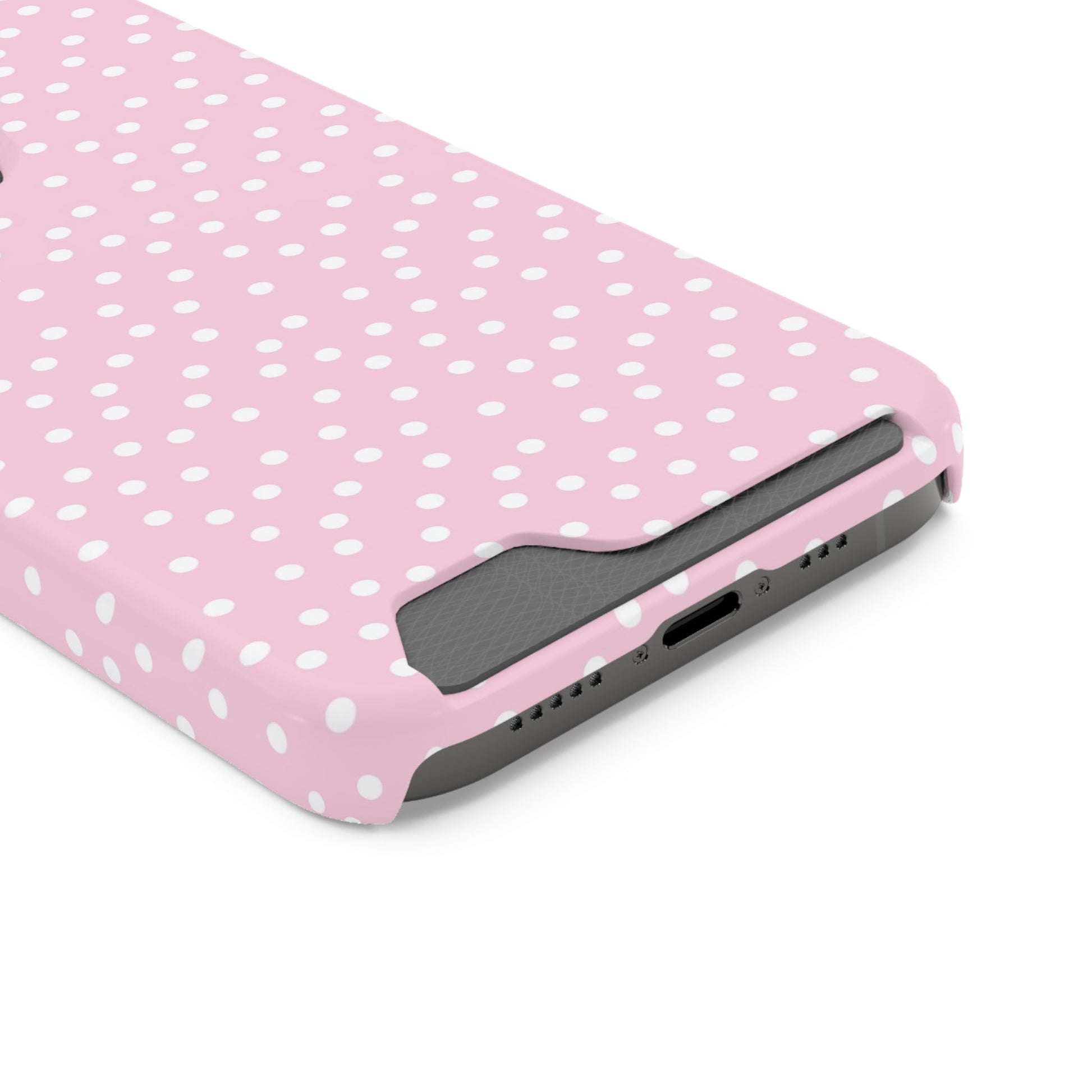 JAKKOUTTHEBXX Pink Polka Dot Cardholder Case 2025