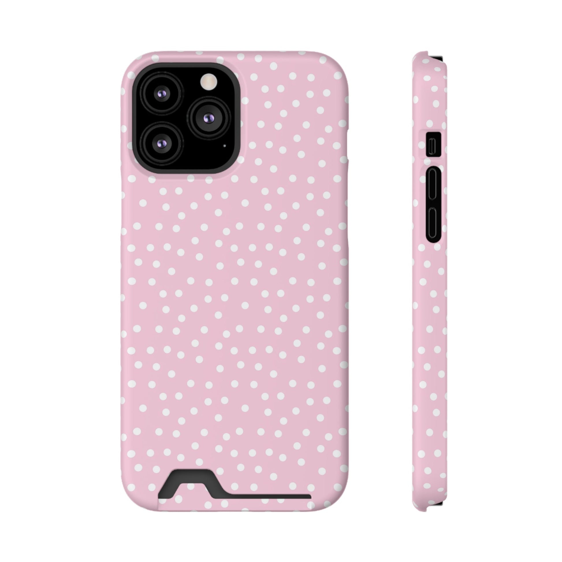 JAKKOUTTHEBXX Pink Polka Dot Cardholder Case 2025