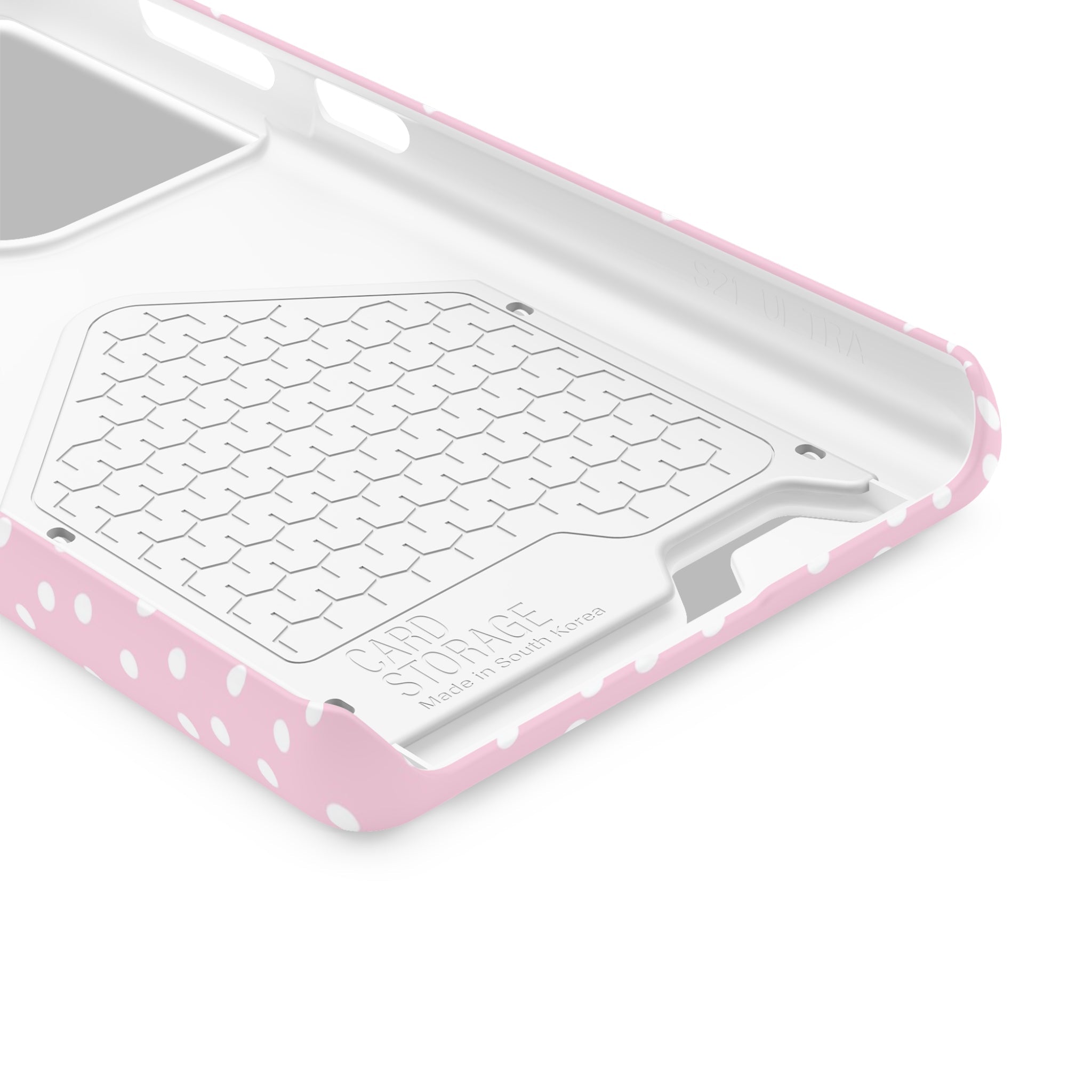 JAKKOUTTHEBXX Pink Polka Dot Cardholder Case 2025