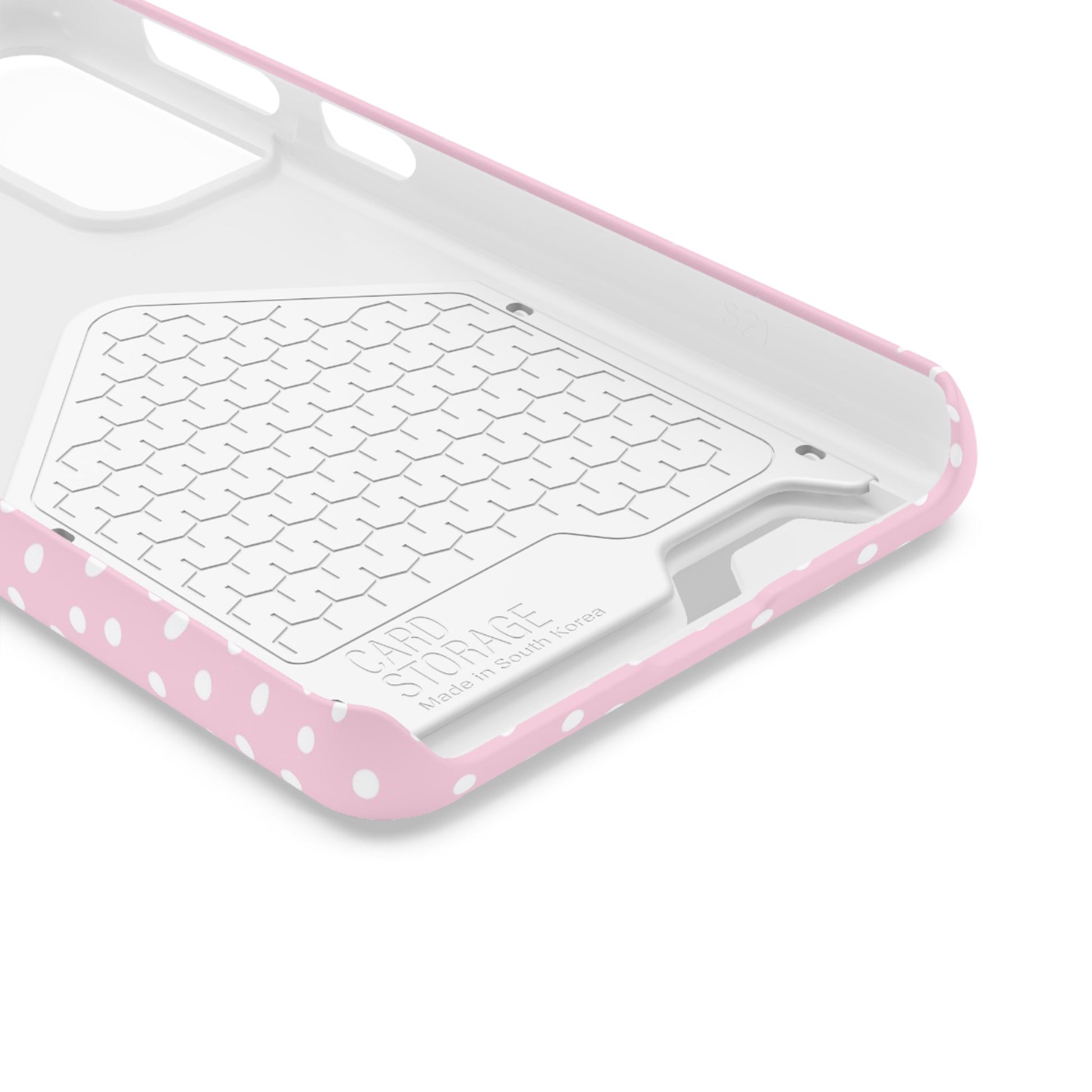 JAKKOUTTHEBXX Pink Polka Dot Cardholder Case 2025