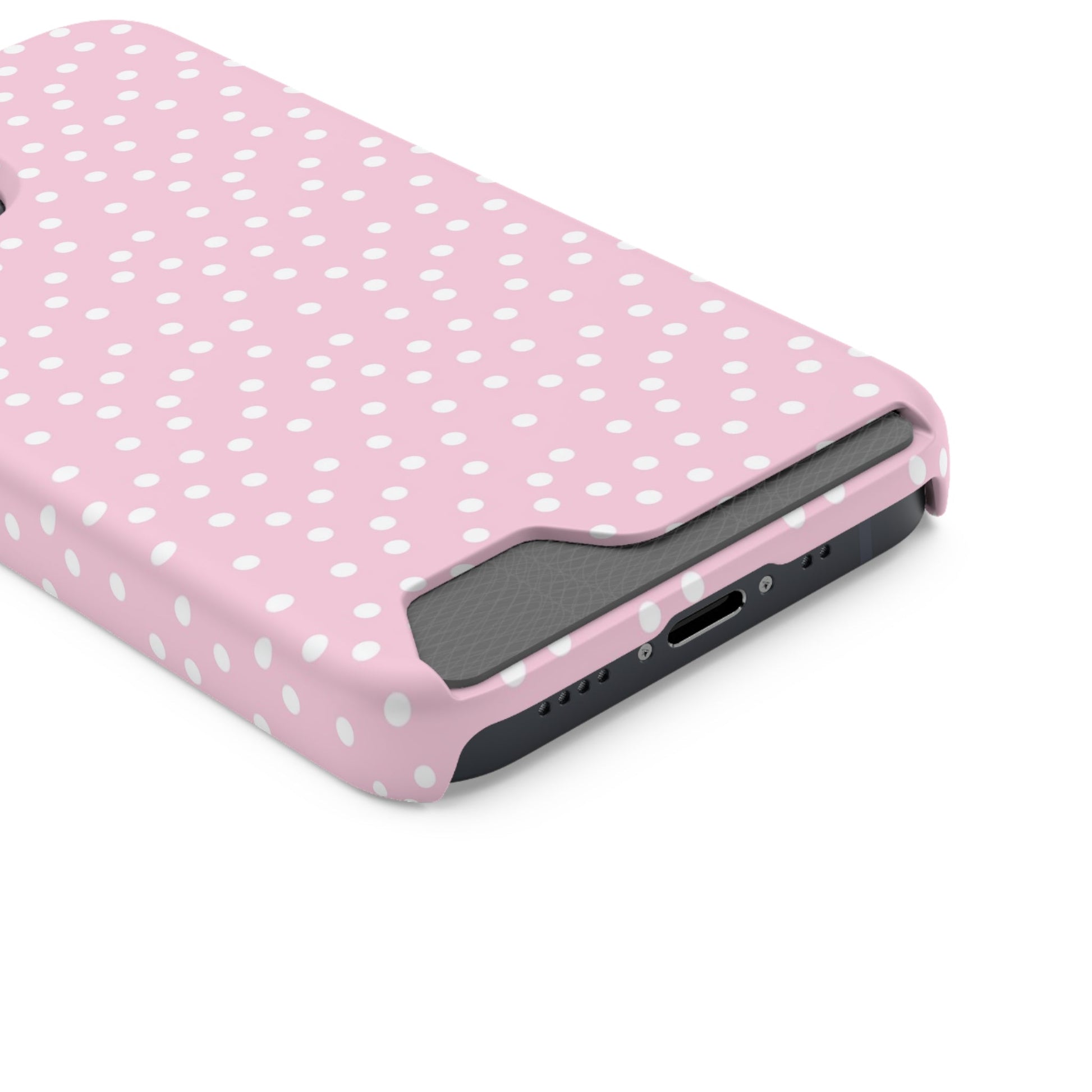 JAKKOUTTHEBXX Pink Polka Dot Cardholder Case 2025
