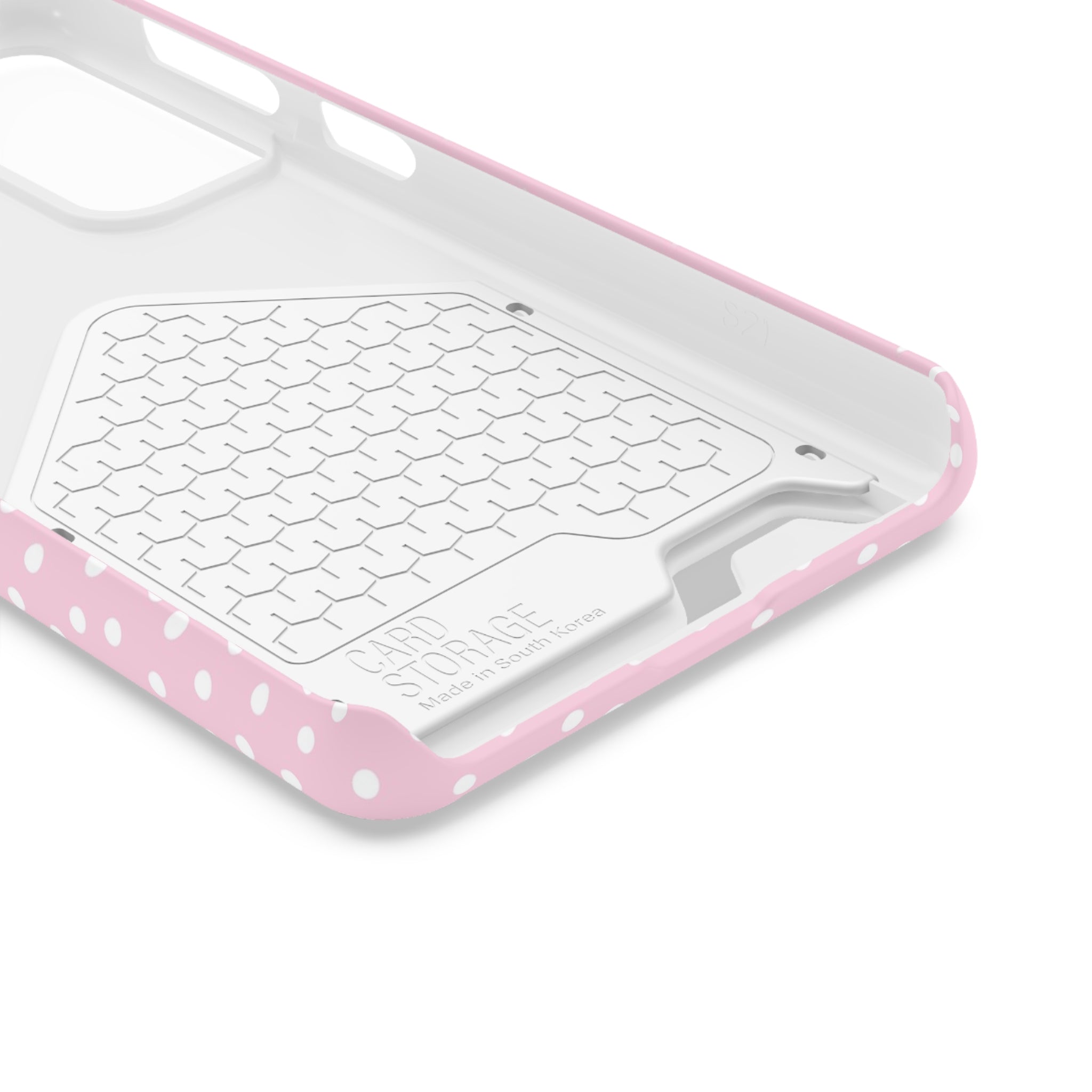 JAKKOUTTHEBXX Pink Polka Dot Cardholder Case 2025