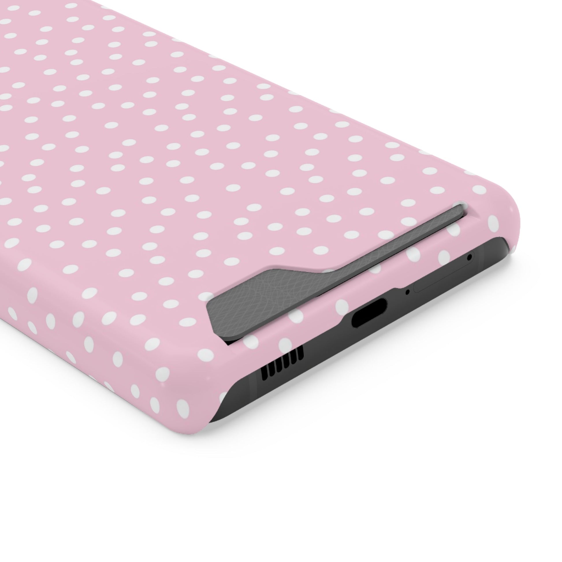 JAKKOUTTHEBXX Pink Polka Dot Cardholder Case 2025