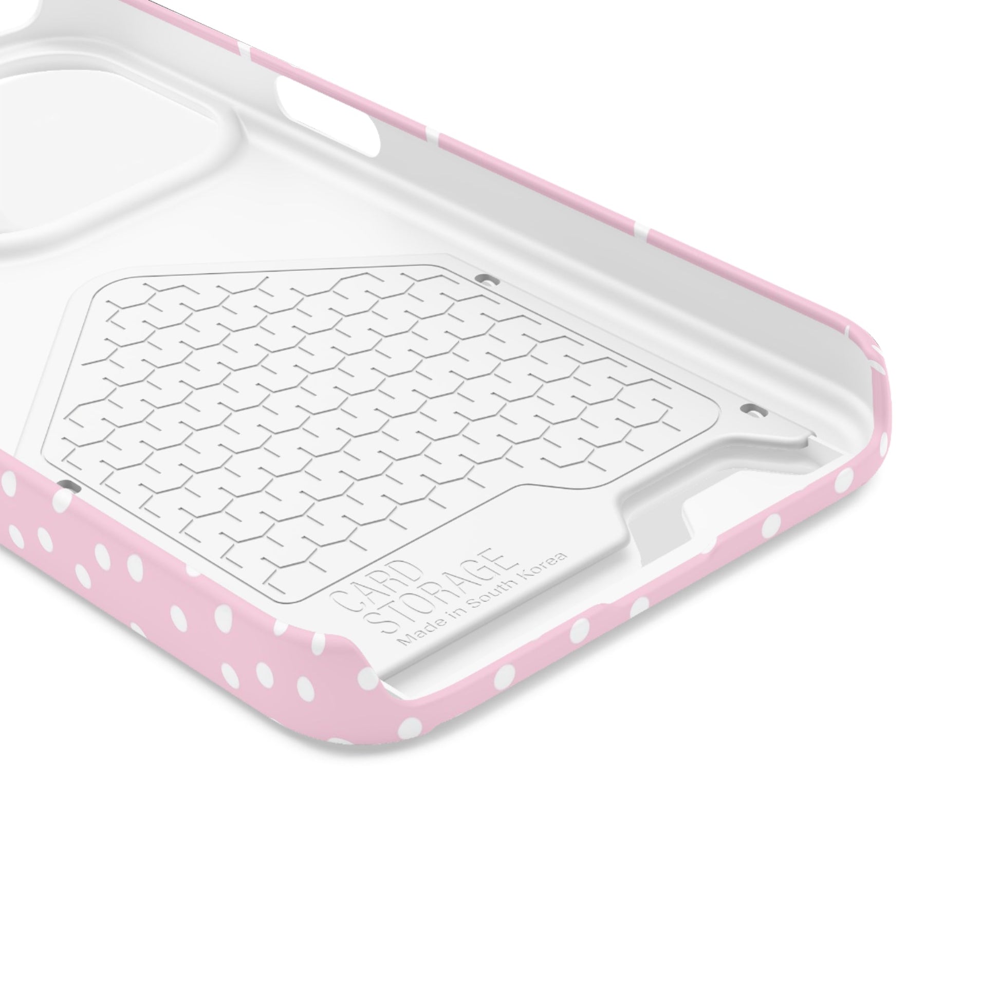 JAKKOUTTHEBXX Pink Polka Dot Cardholder Case 2025