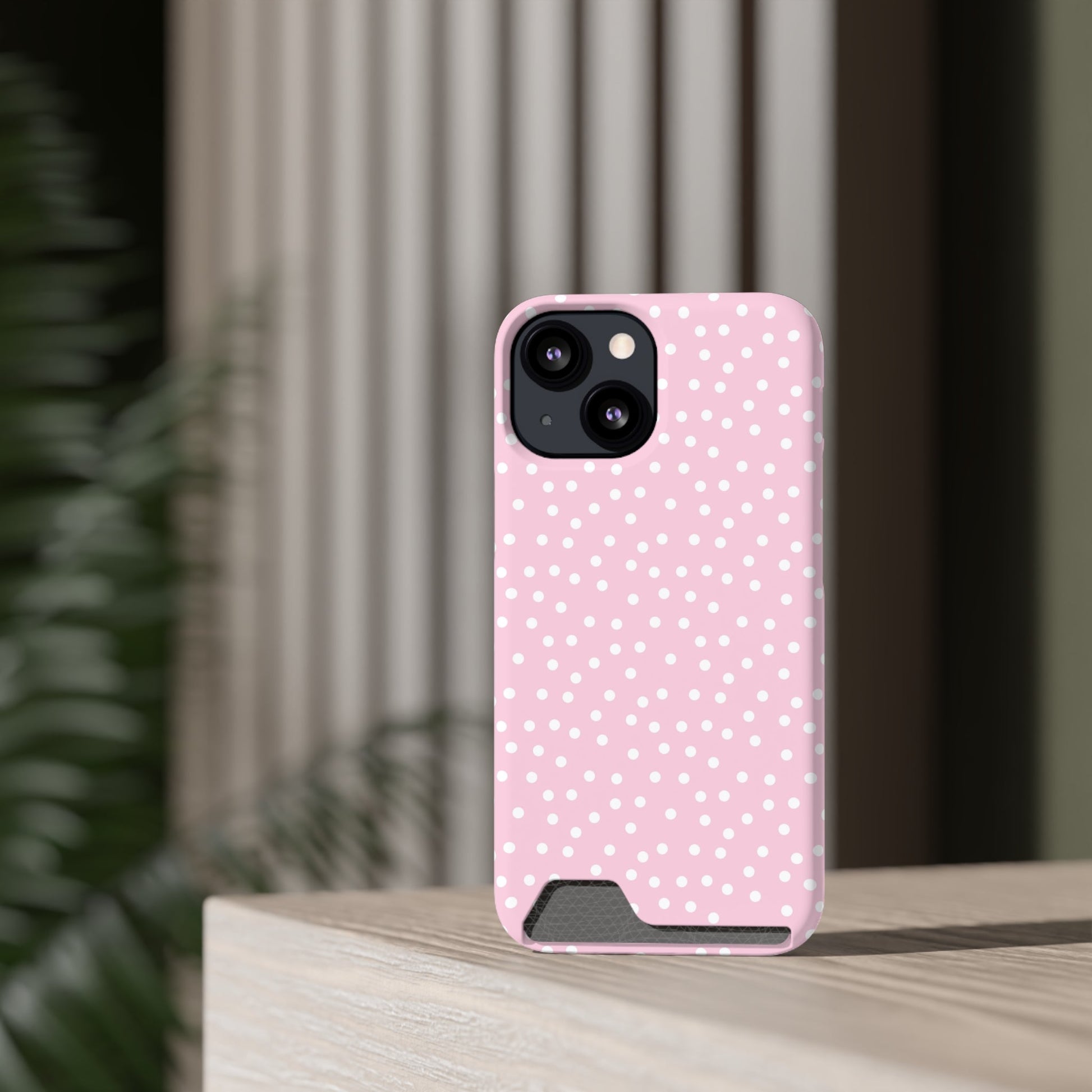 JAKKOUTTHEBXX Pink Polka Dot Cardholder Case 2025