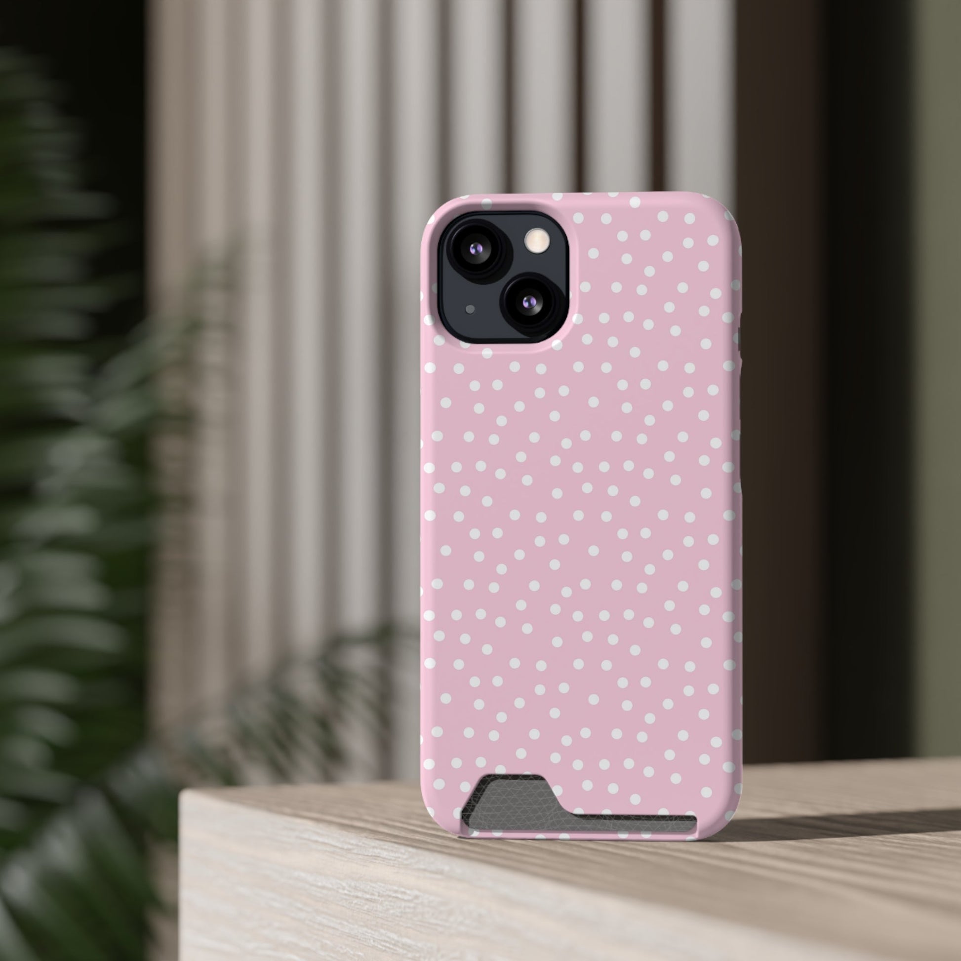 JAKKOUTTHEBXX Pink Polka Dot Cardholder Case 2025