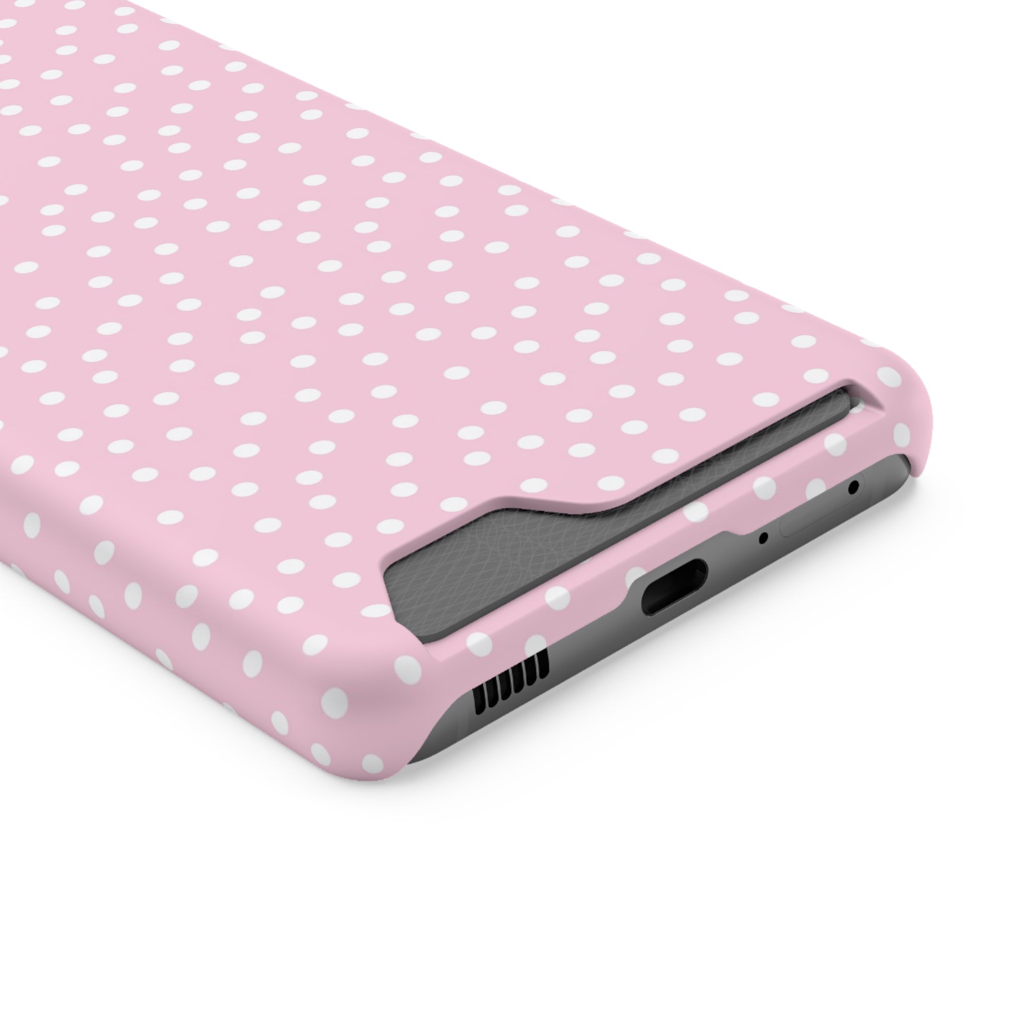JAKKOUTTHEBXX Pink Polka Dot Cardholder Case 2025