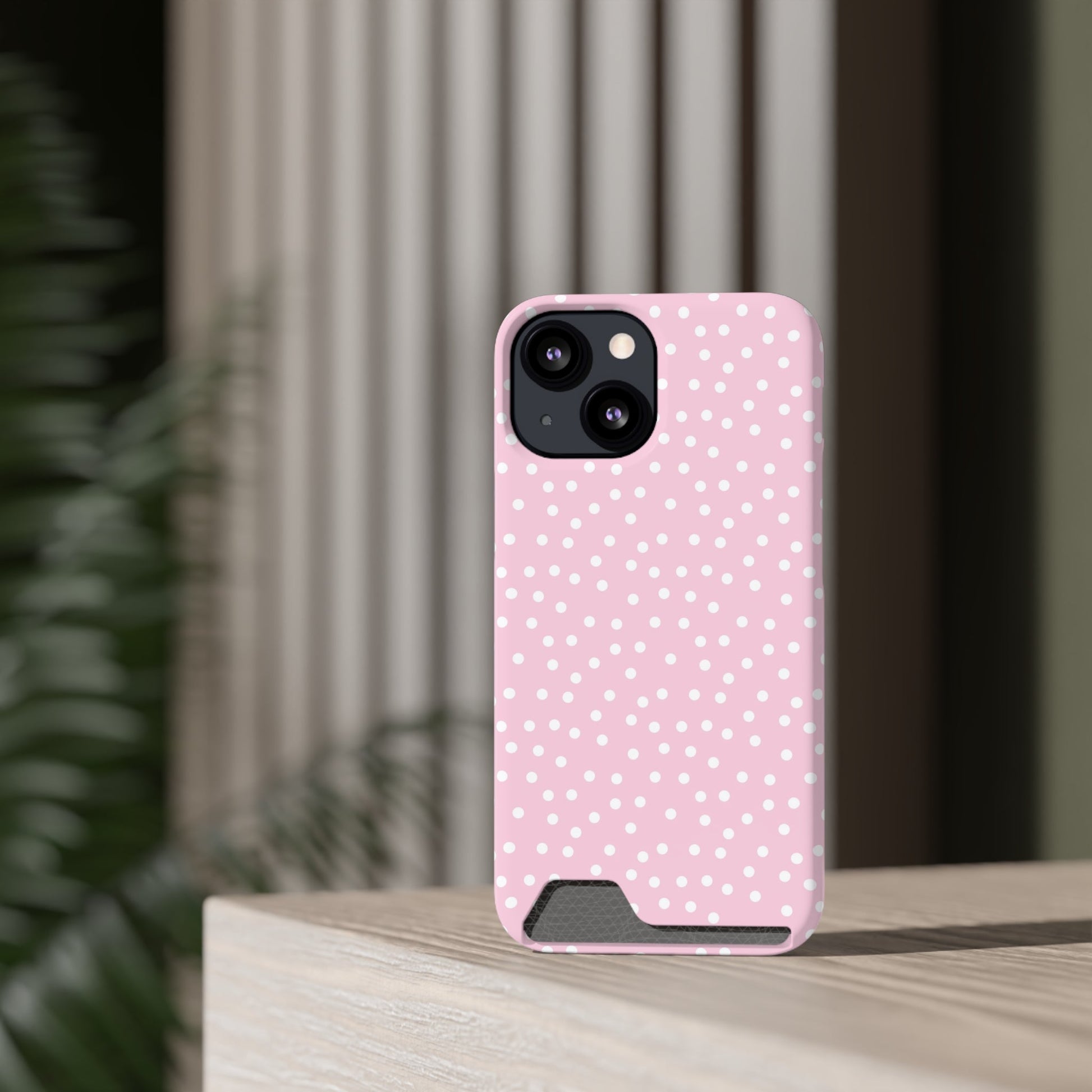 JAKKOUTTHEBXX Pink Polka Dot Cardholder Case 2025