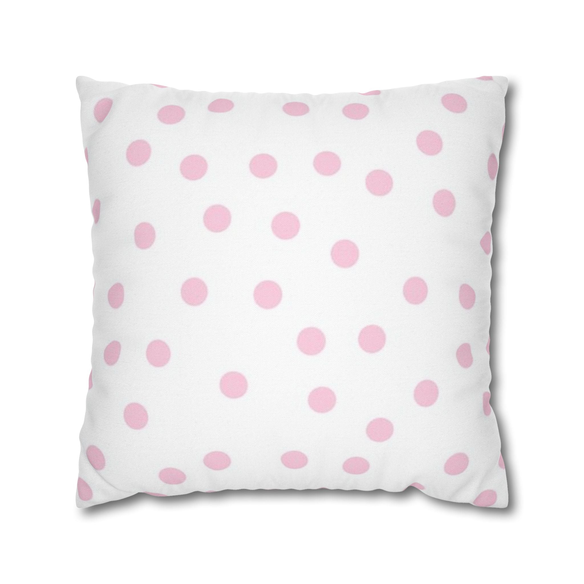 JAKKOUTTHEBXX Pink Polka Dot Decorative Pillow 2025