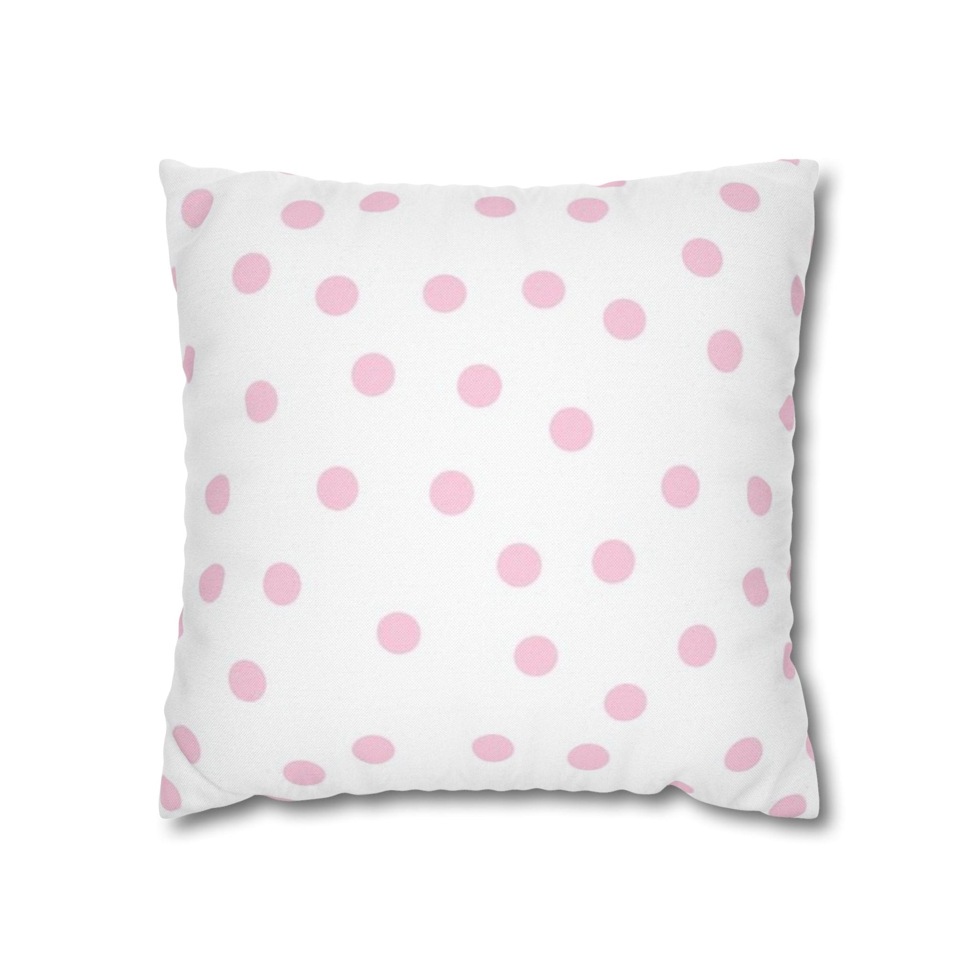 JAKKOUTTHEBXX Pink Polka Dot Decorative Pillow 2025