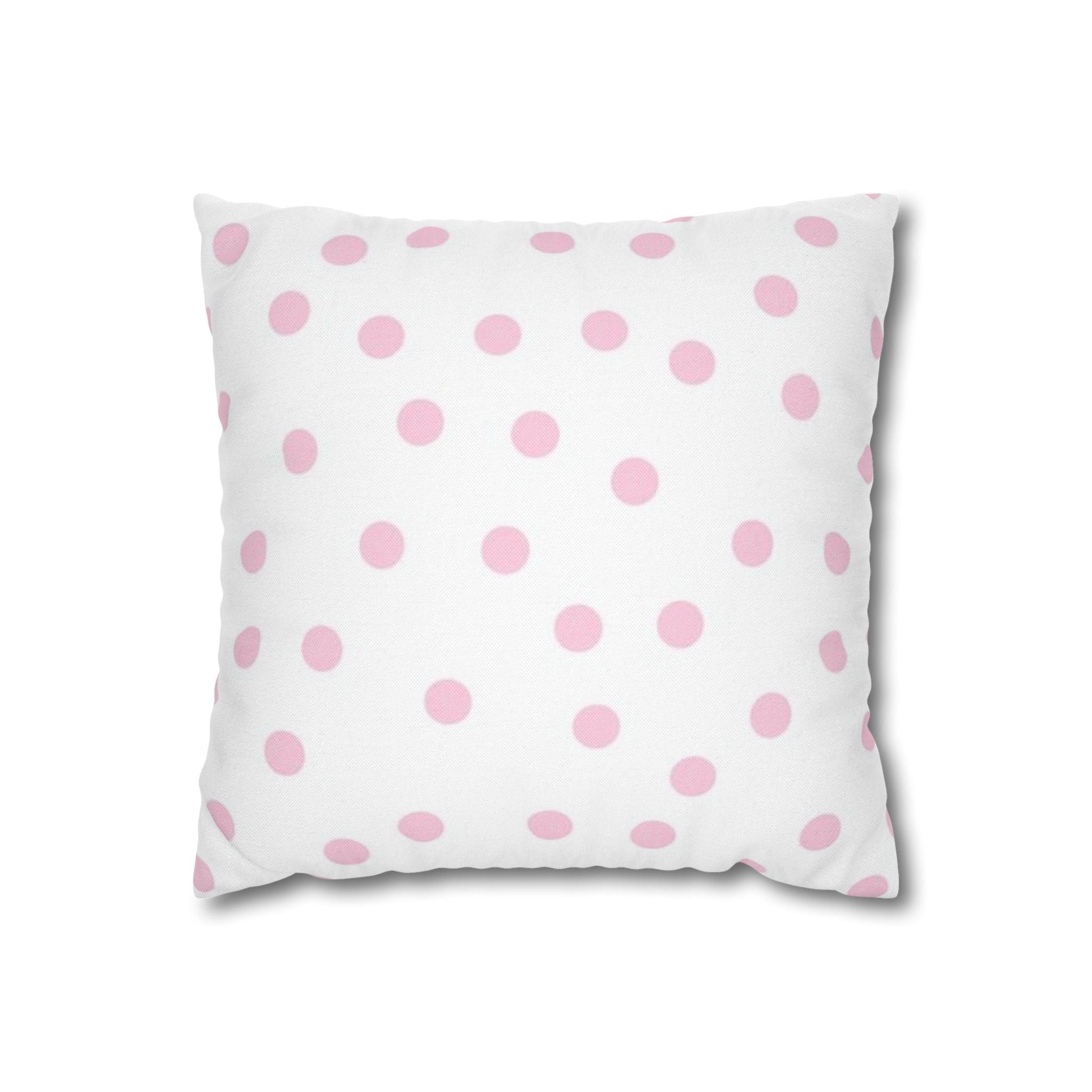 JAKKOUTTHEBXX Pink Polka Dot Decorative Pillow 2025