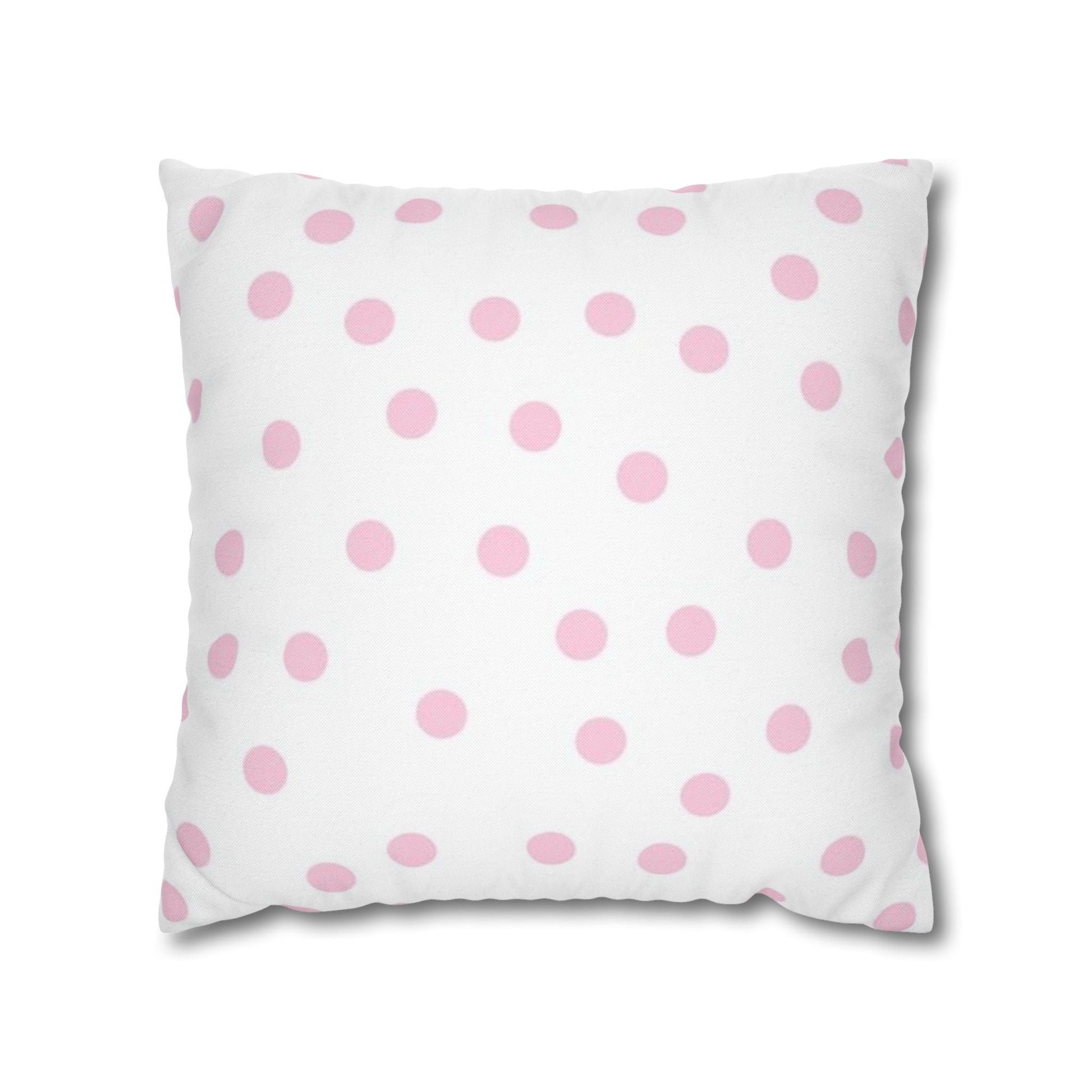 JAKKOUTTHEBXX Pink Polka Dot Decorative Pillow 2025