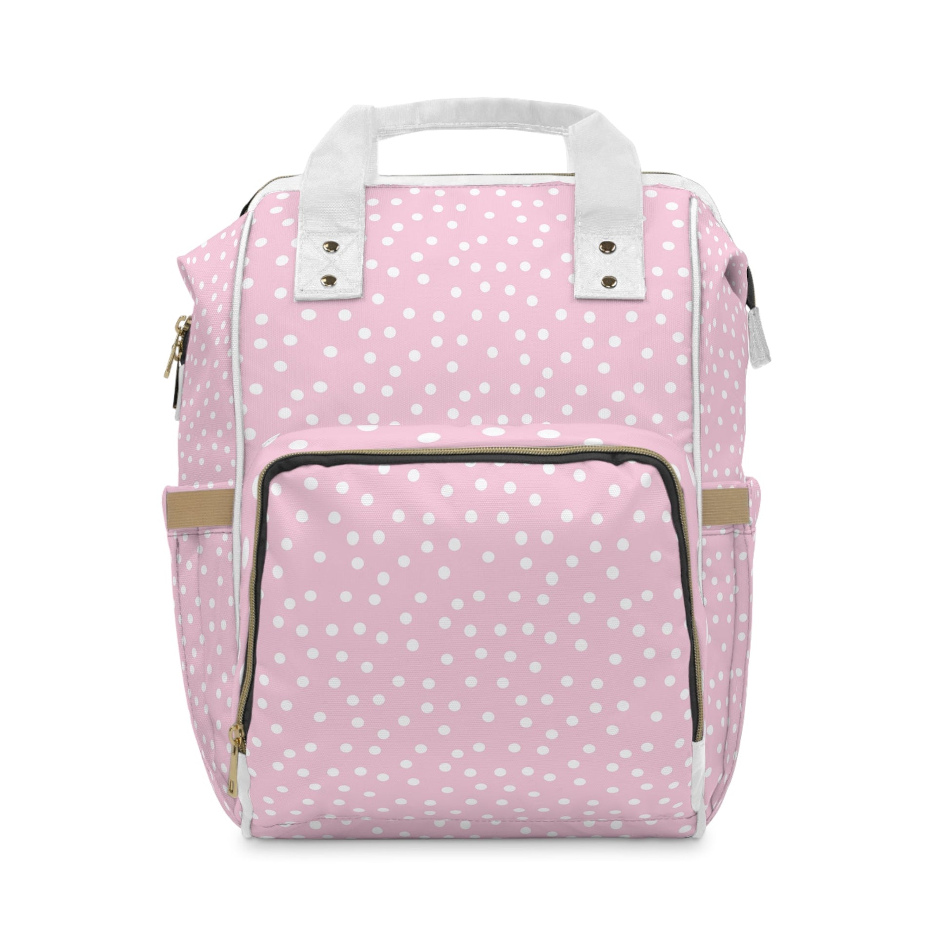 JAKKOUTTHEBXX Pink Polka Dot Diaper Backpack 2025