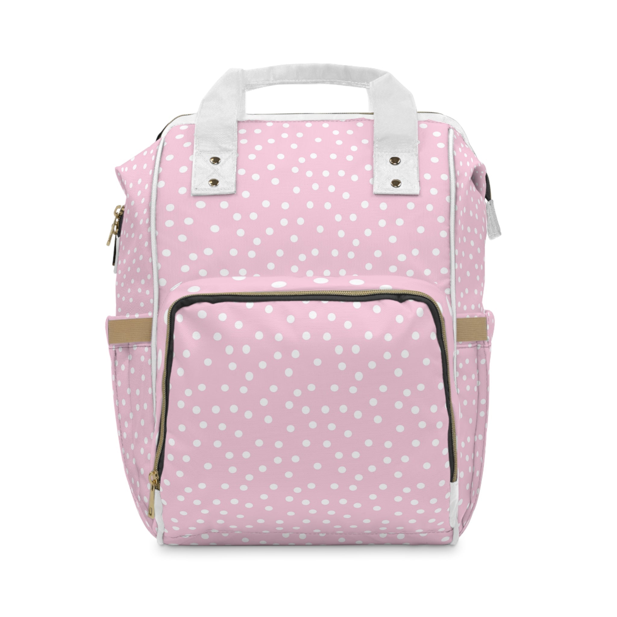 JAKKOUTTHEBXX Pink Polka Dot Diaper Backpack 2025